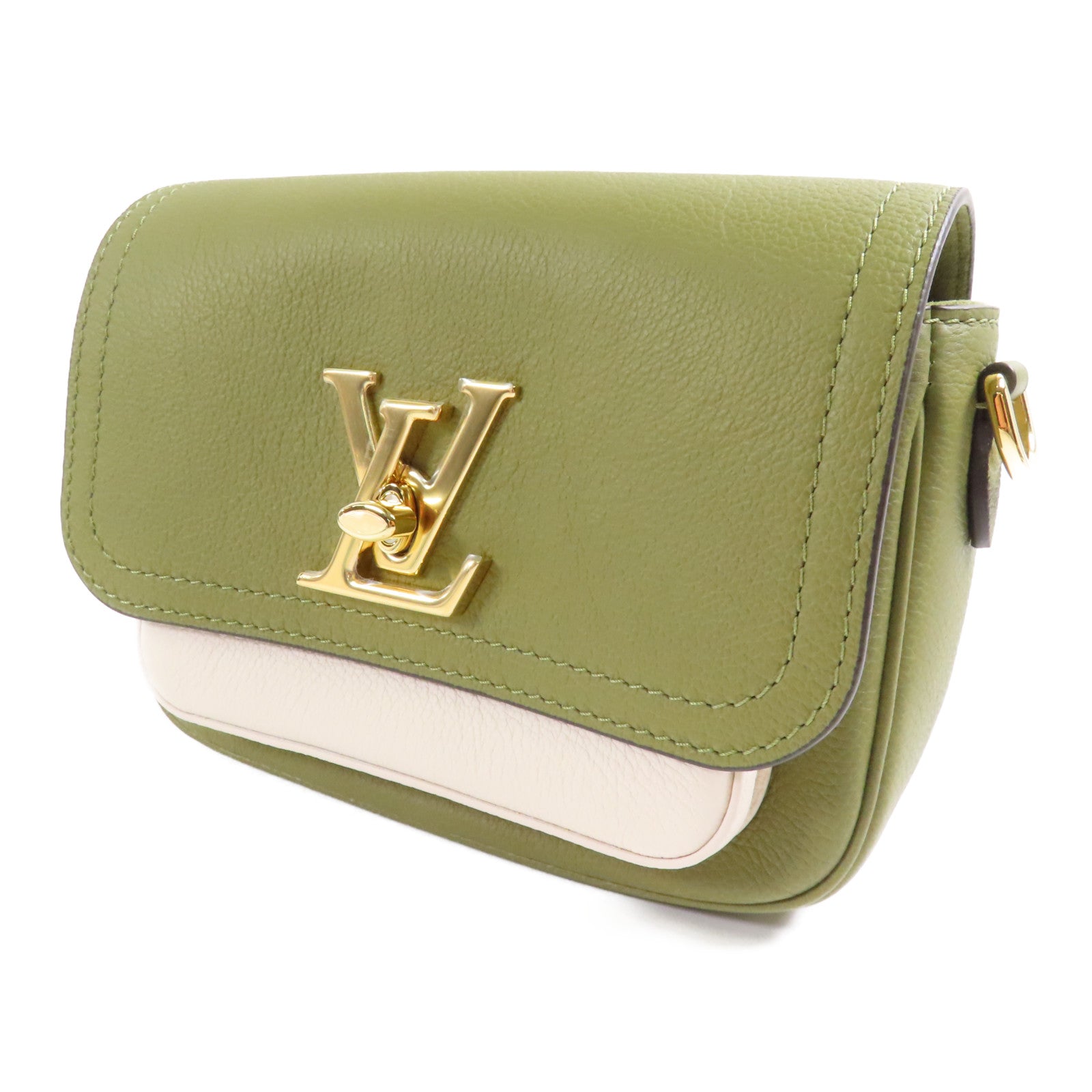 LOUIS VUITTON 【激減優惠】牛皮皮革LockMe Tender金扣手挽肩背兩用袋