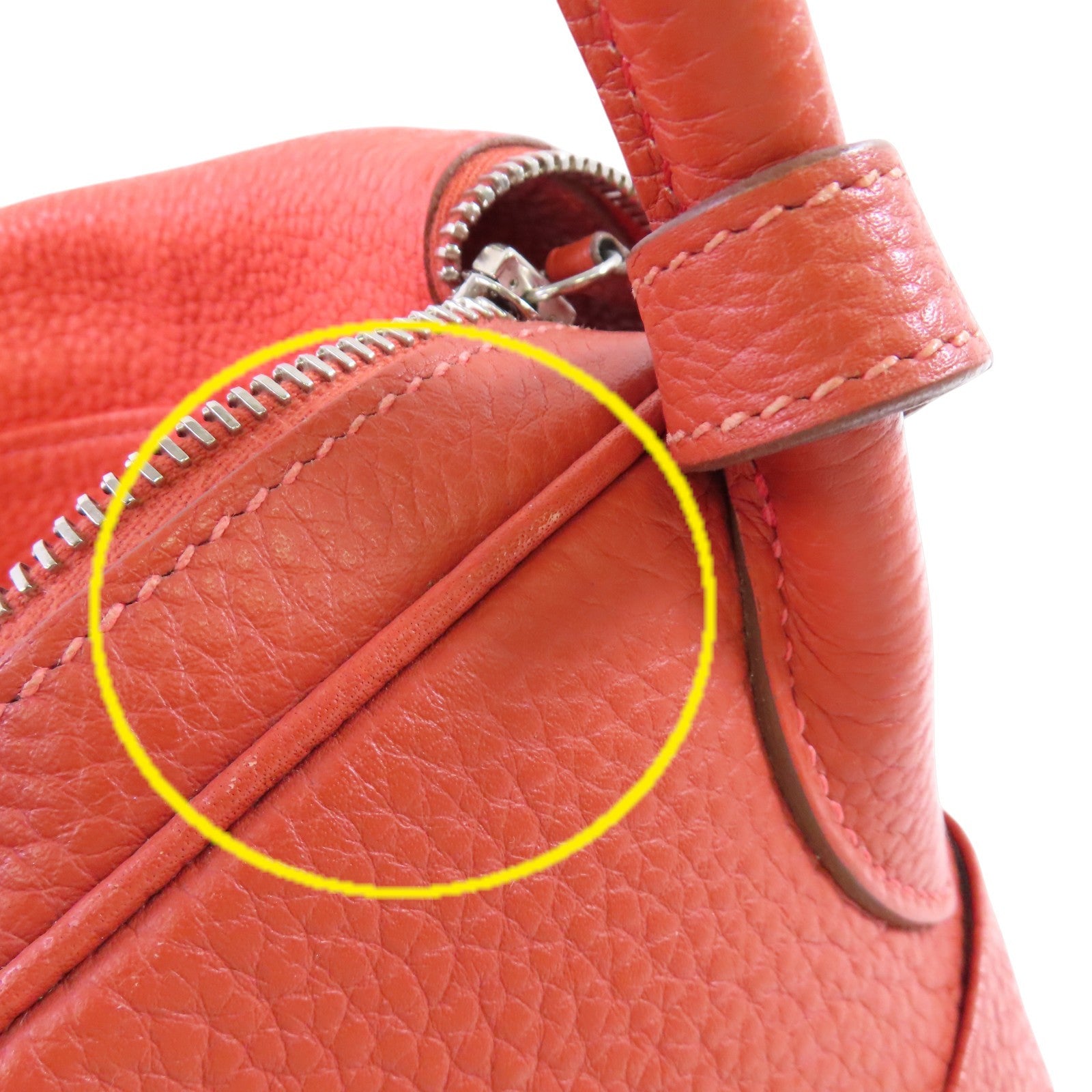 HERMES Clemence皮革Lindy 30 Shoulder Bag銀扣肩背袋