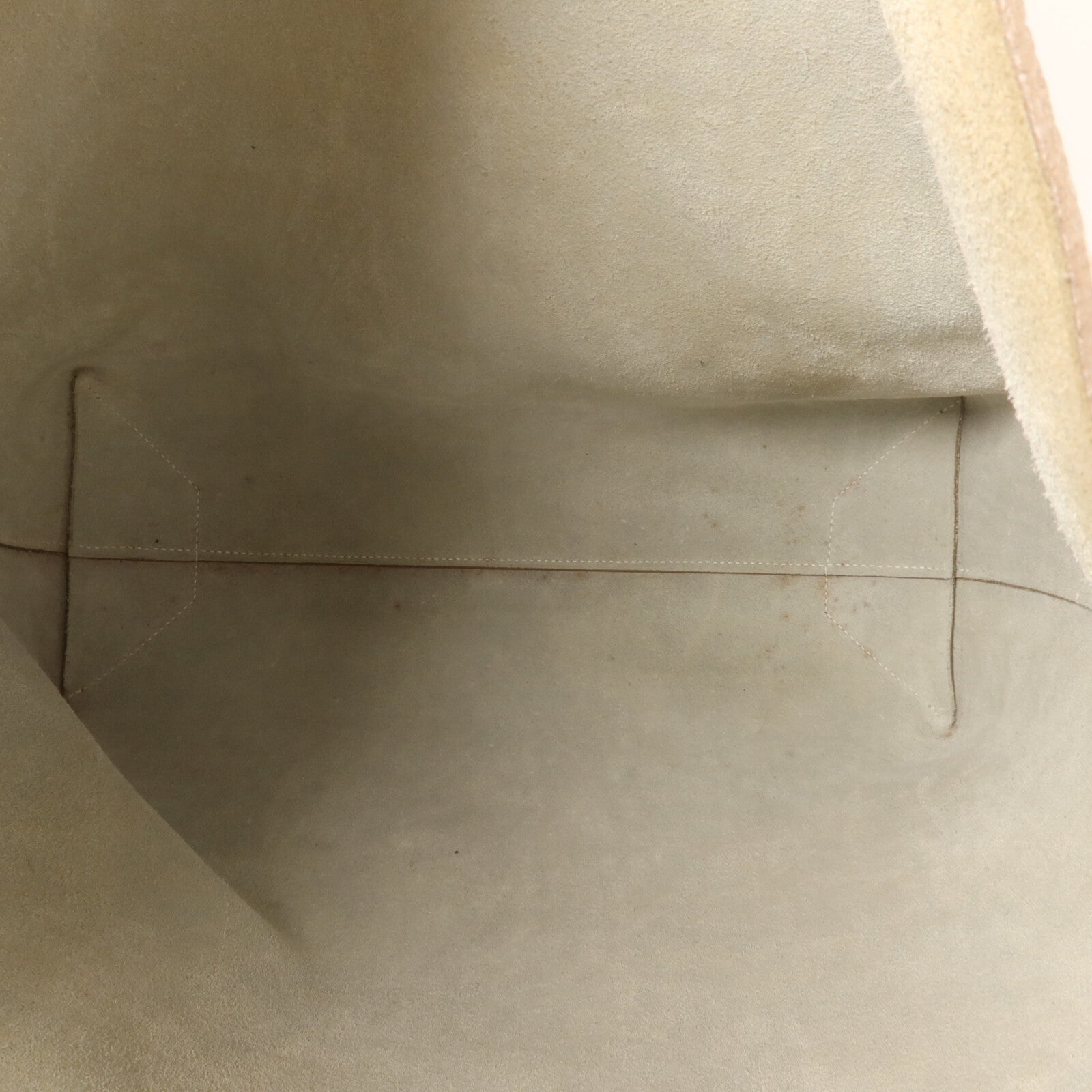 HERMES Clemence皮革Cabasellier 46手挽袋Craie
