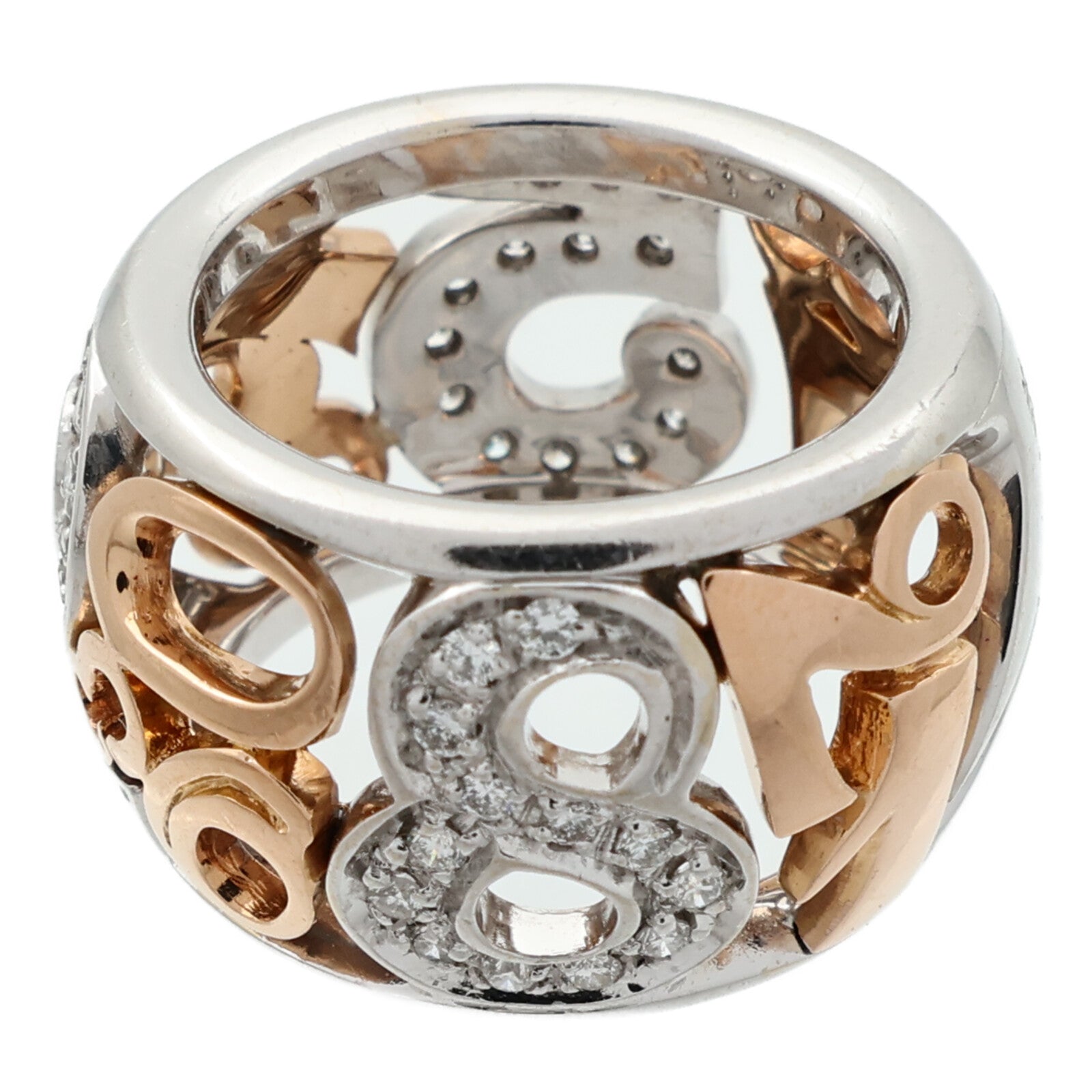 JEWELRY 18K白金/玫瑰金Diamond Ring鑽石戒指US#5