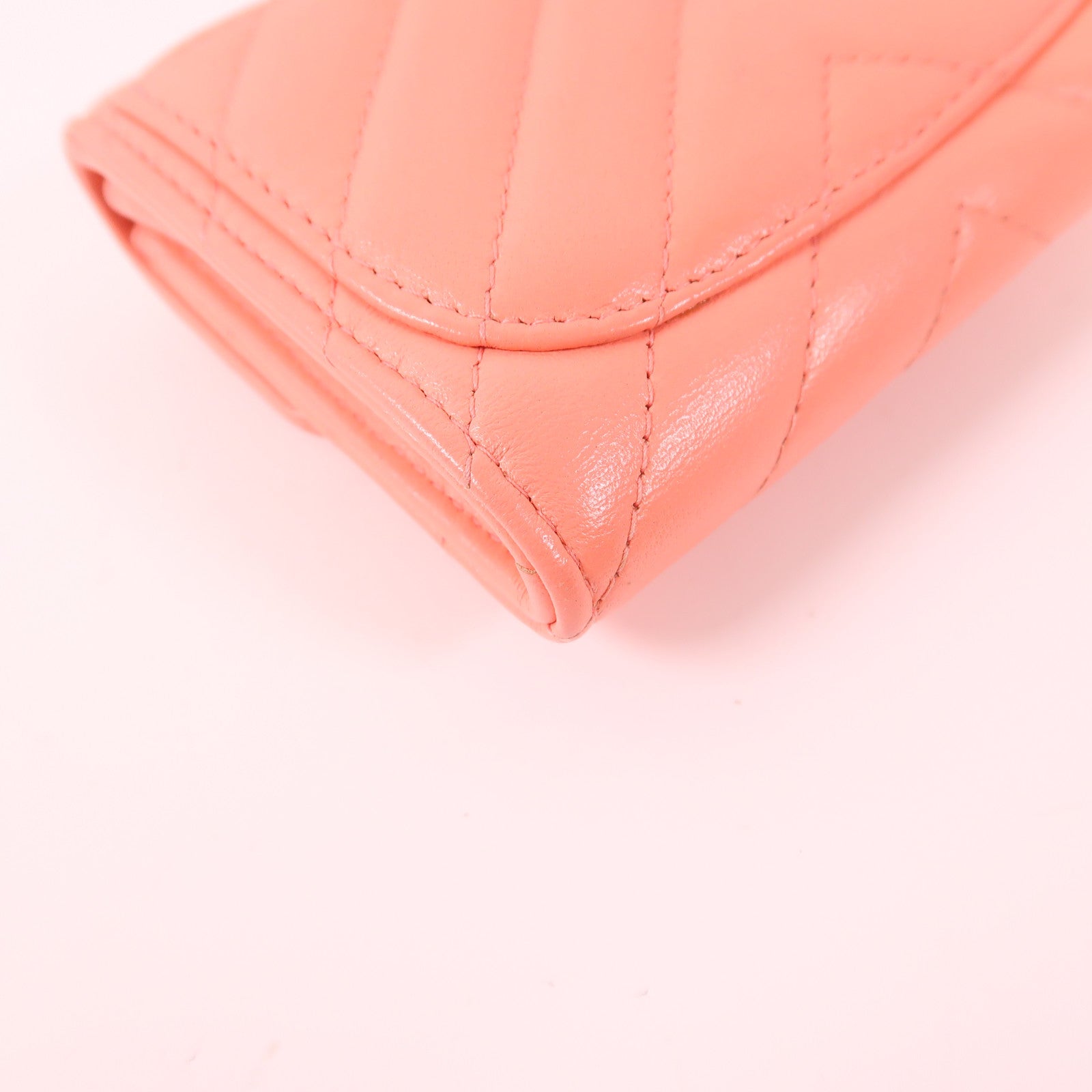 CHANEL 牛皮皮革Card Case金扣卡片套