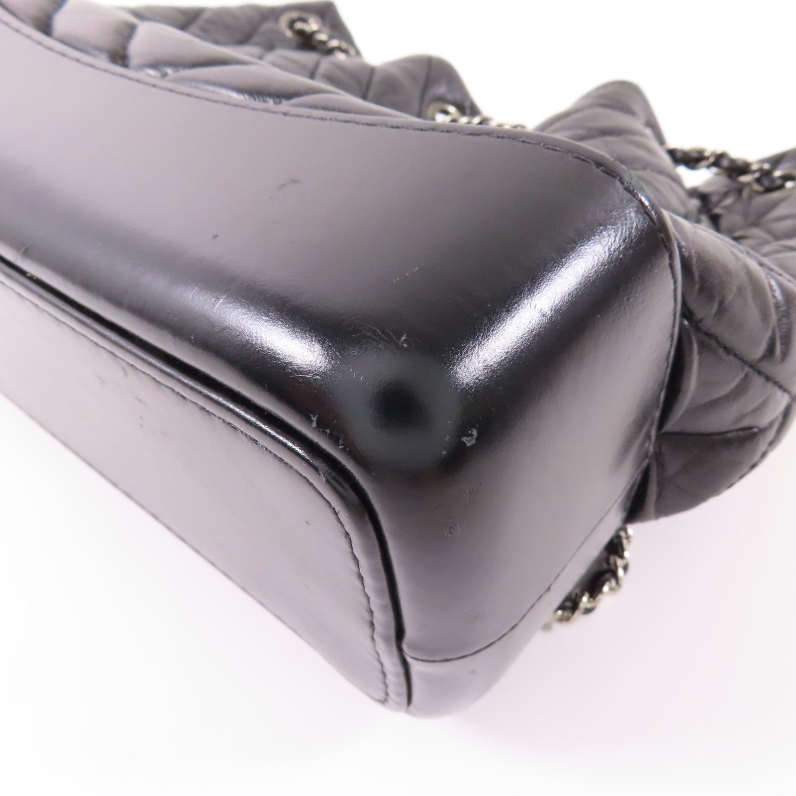 CHANEL 羊皮皮革Garbrielle Backpack鏈帶背包