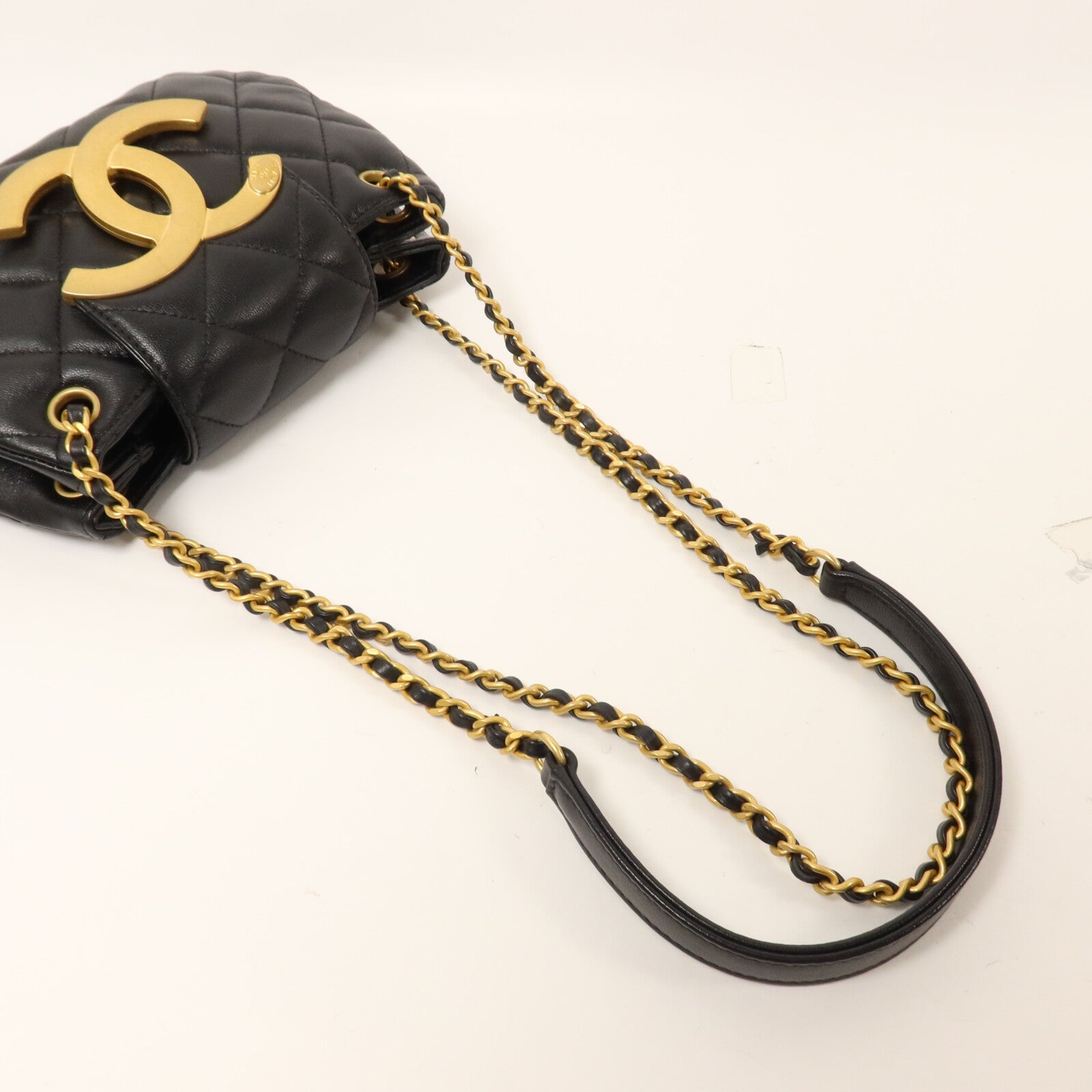 CHANEL 牛皮皮革C24鏈帶肩背袋