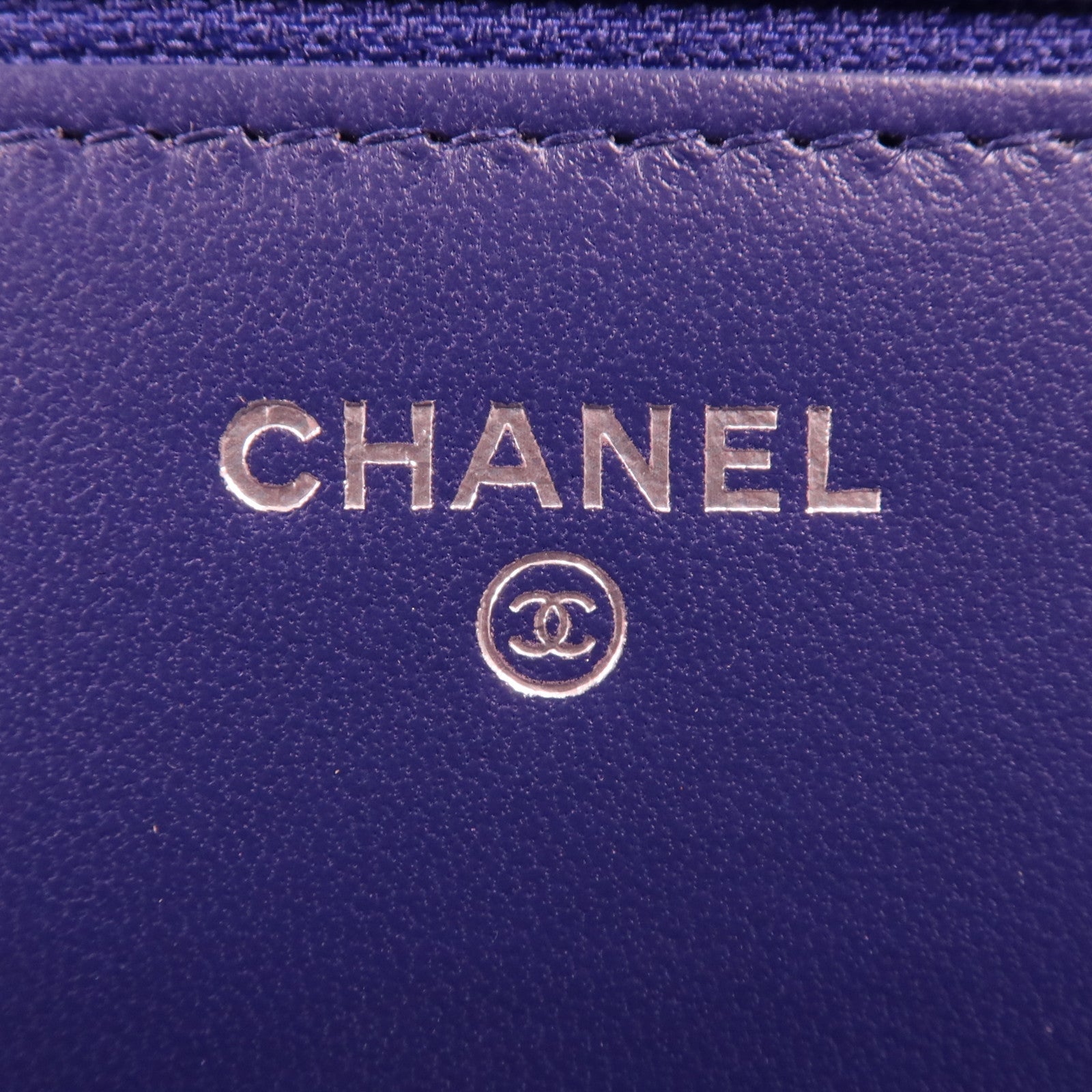 CHANEL 【激減優惠】羊皮皮革WOC Wallet On Chain銀扣鏈帶肩背袋