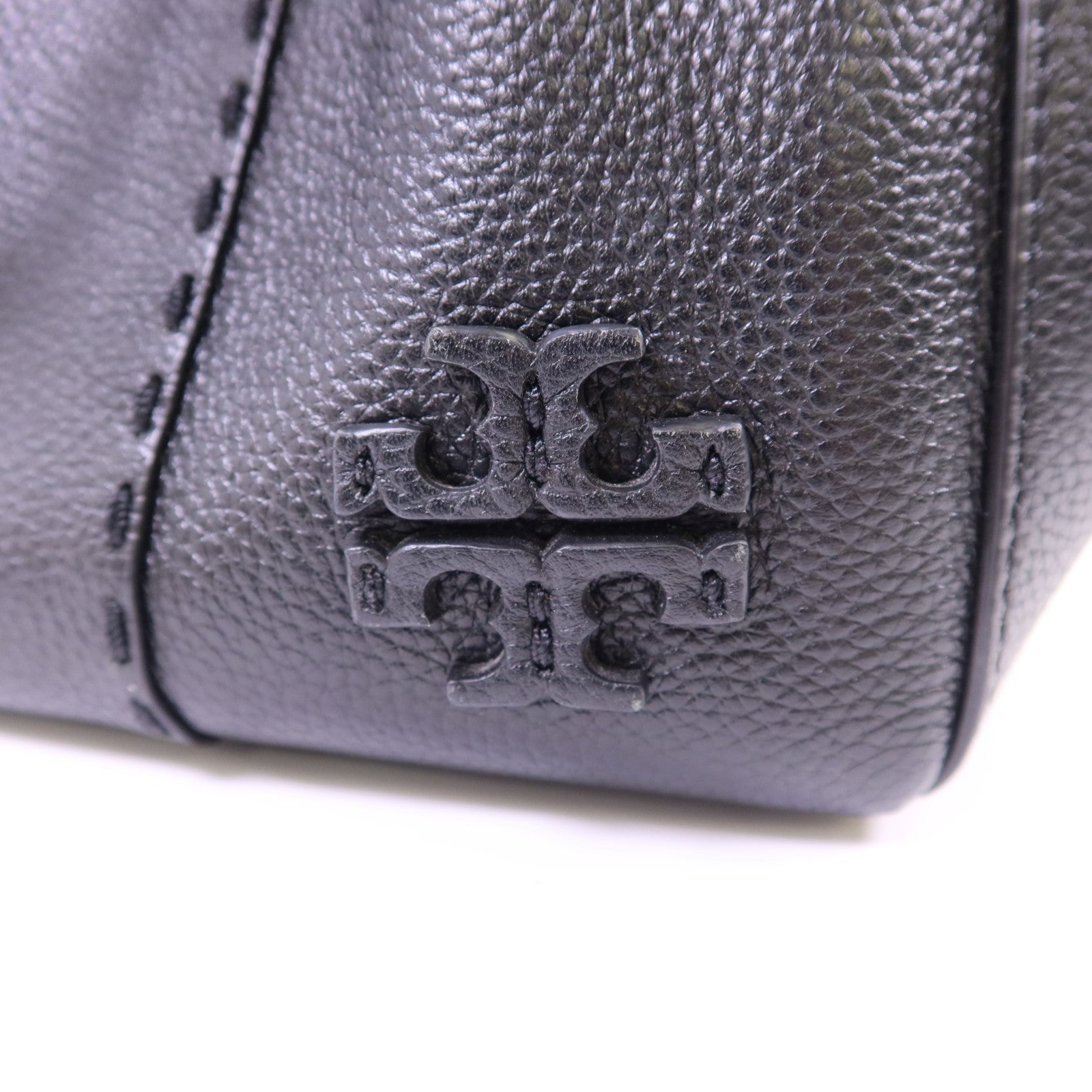 Tory Burch 牛皮皮革Bucket Bag金扣手挽肩背兩用袋