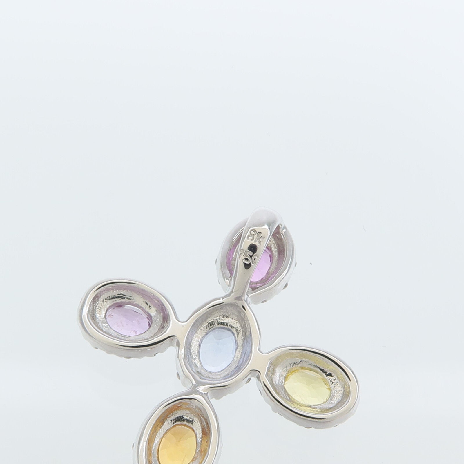 JEWELRY 18K白金Color Stone Pendant彩色寶石吊墜