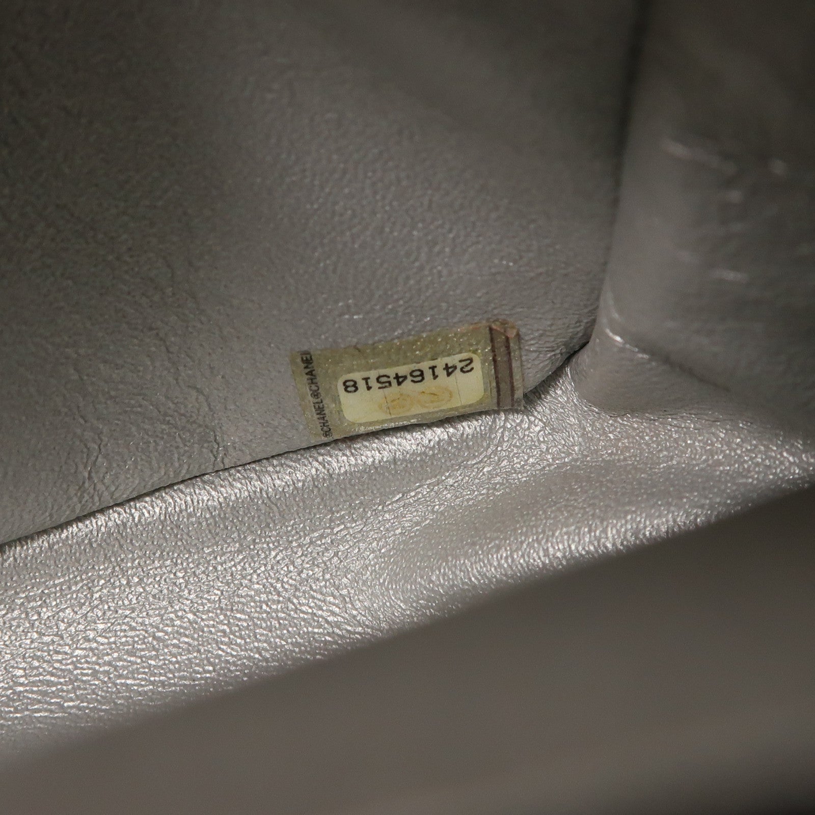 CHANEL Tweed/羊皮皮革Classic 25銀扣鏈帶肩背袋