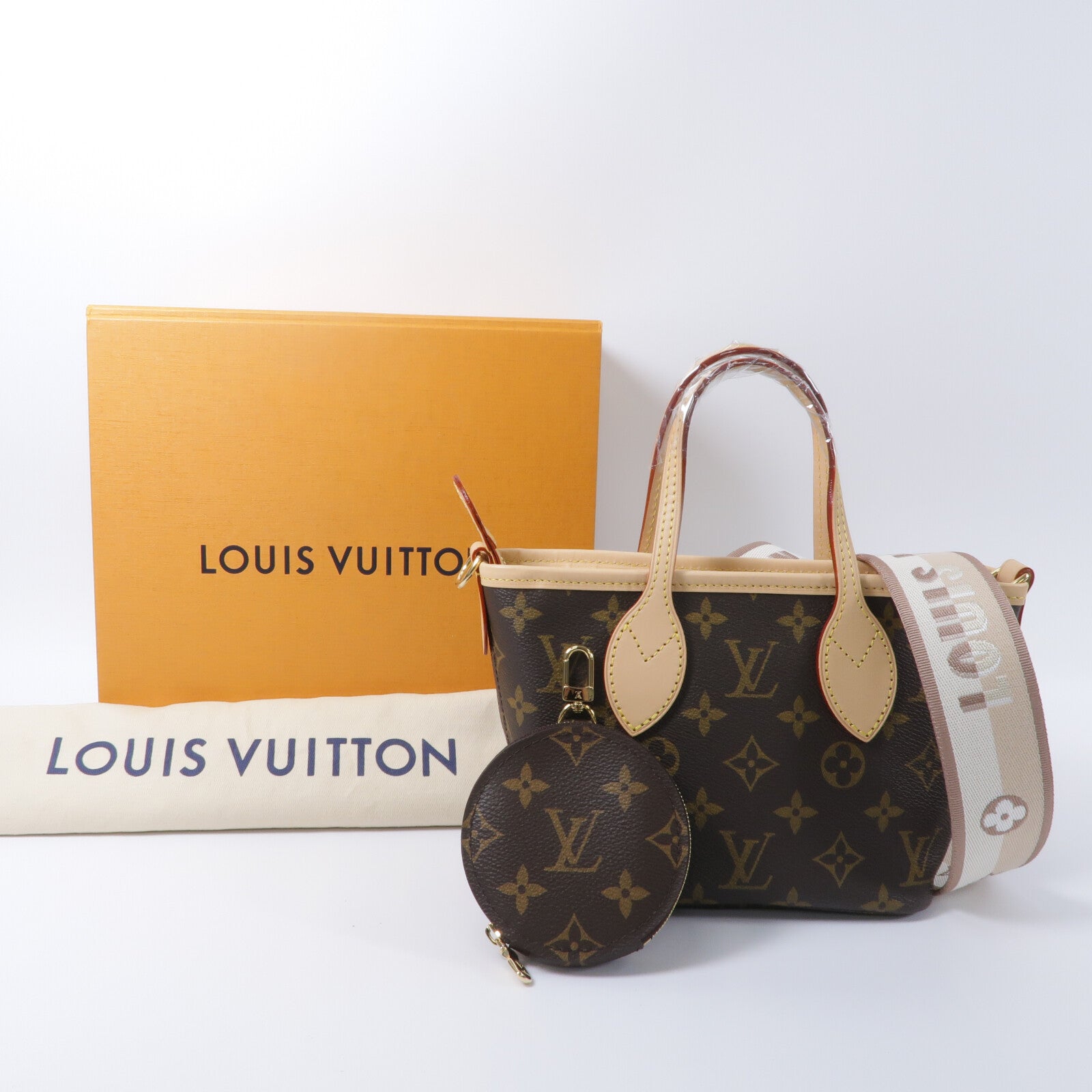 LOUIS VUITTON Monogram Neverfull BB手挽肩背兩用袋