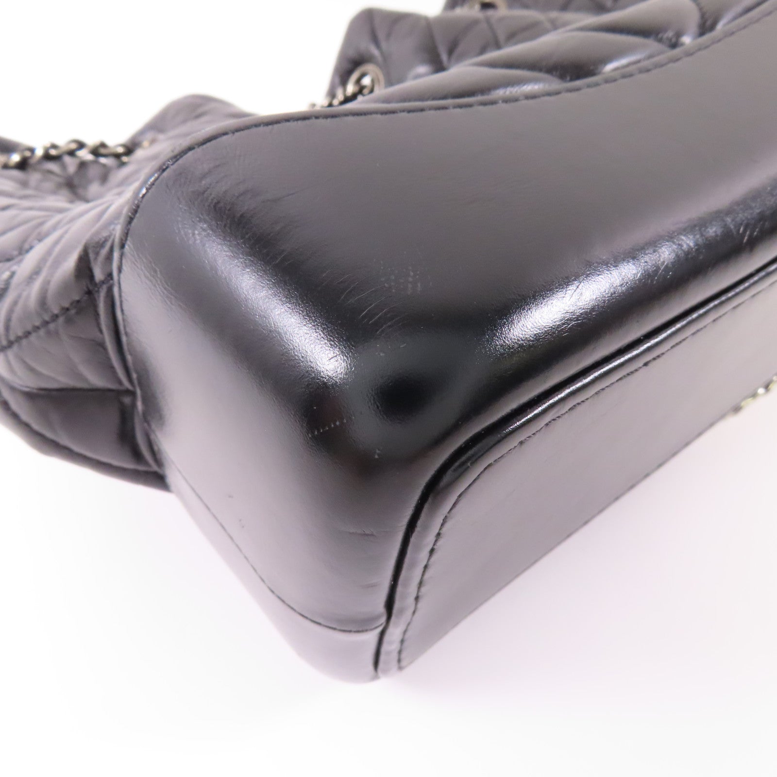 CHANEL 羊皮皮革Garbrielle Backpack鏈帶背包
