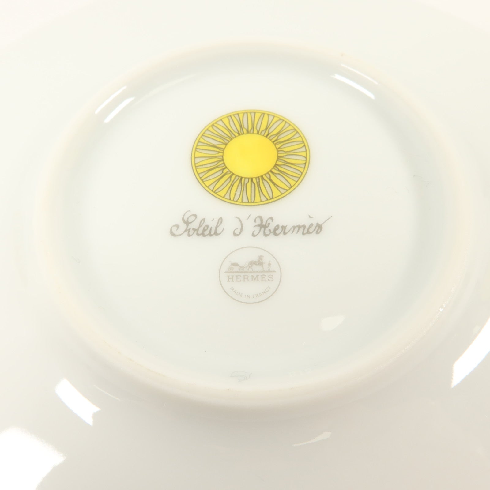 HERMES 瓷器Soleil D Hermes Teacup And Saucer茶杯和茶碟