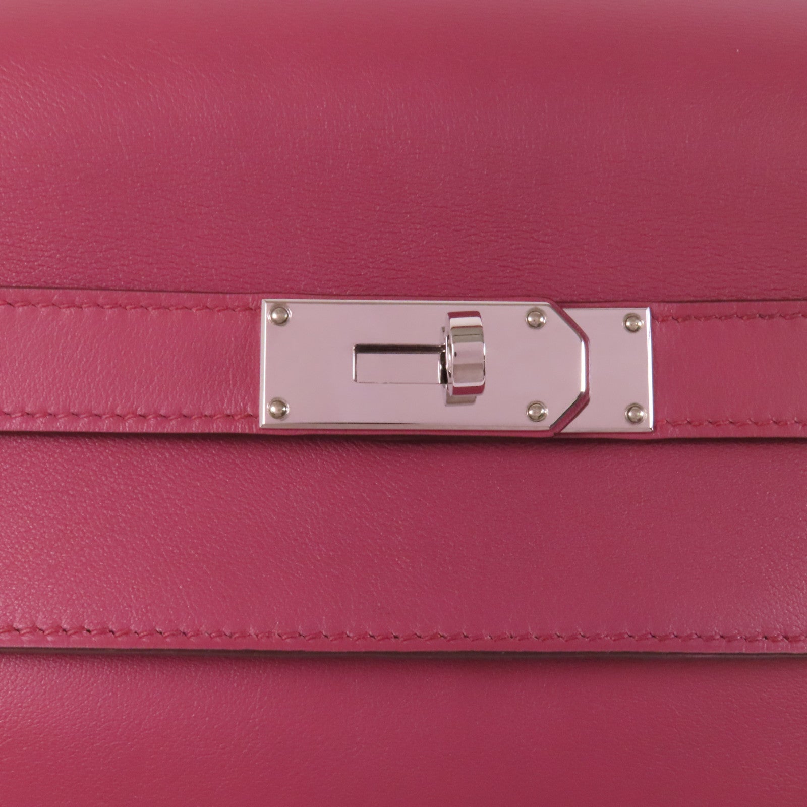 HERMES Swift皮革Kelly Relax 50銀扣肩背袋