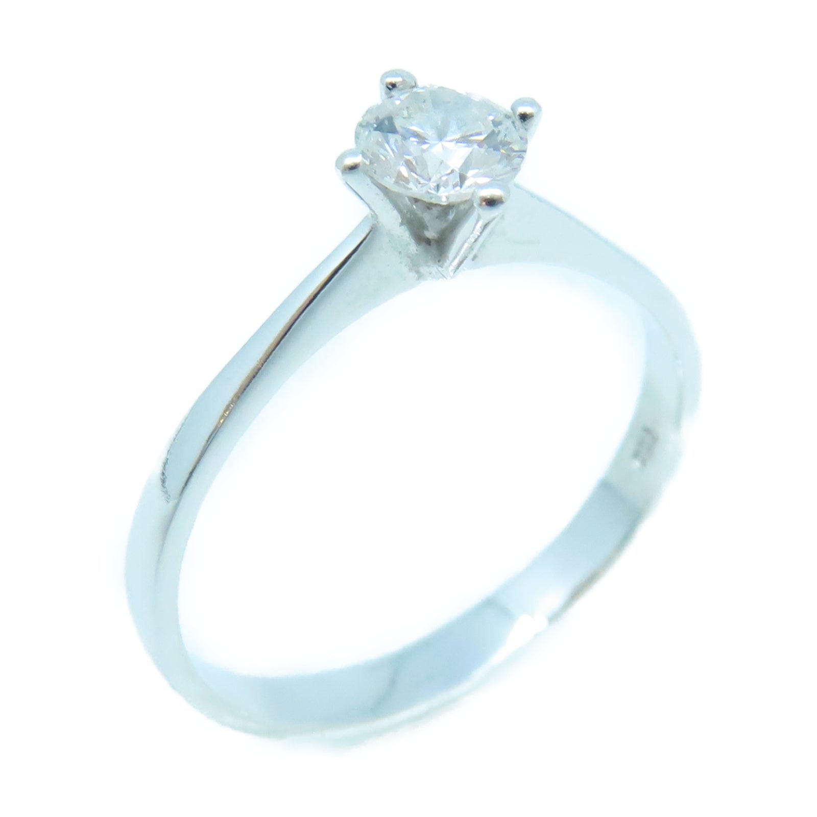 JEWELRY 【激減優惠】18K白金Ring 0.46ct鑽石戒指US#8.5
