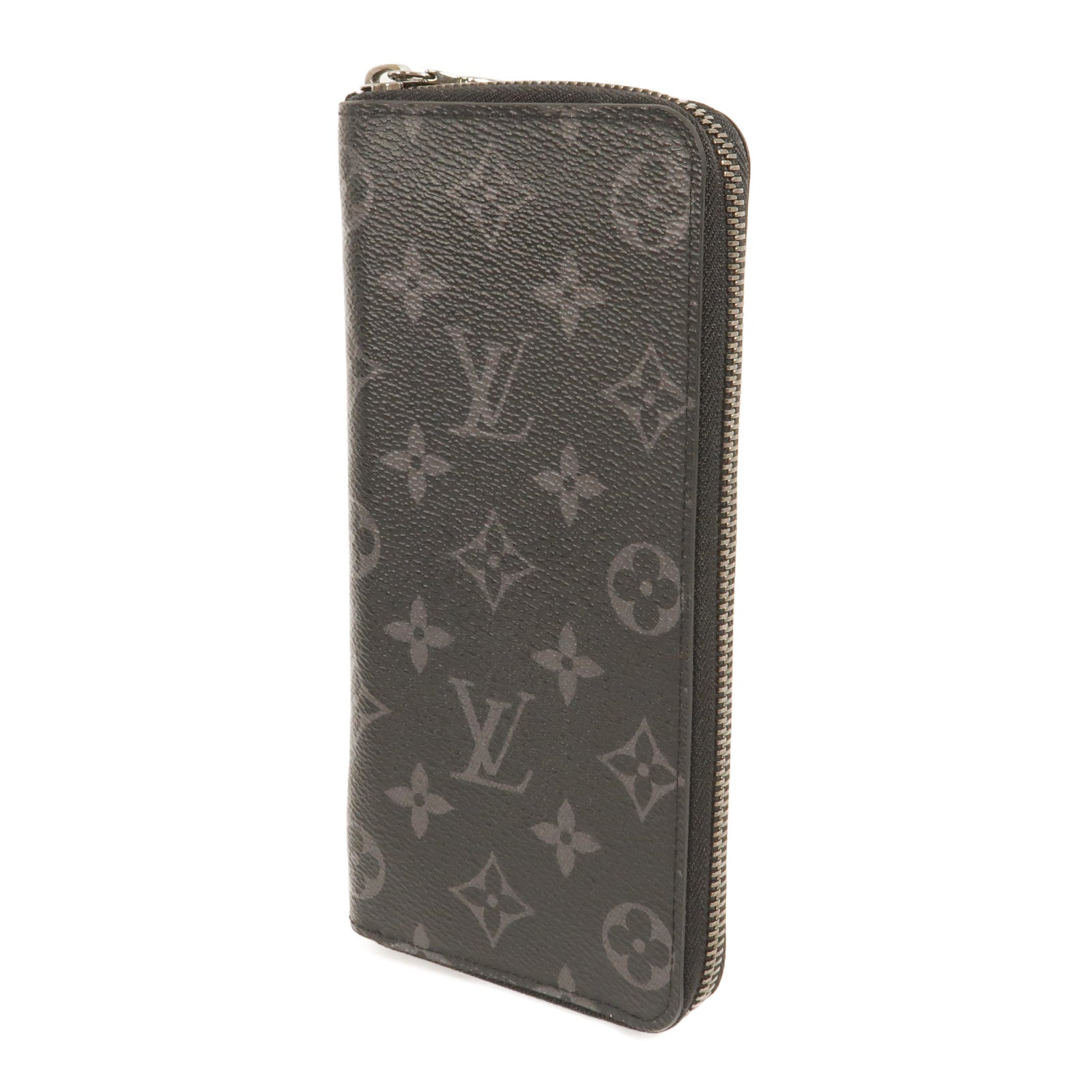 LOUIS VUITTON Monogram Eclipse Zippy Wallet Vertical長錢包