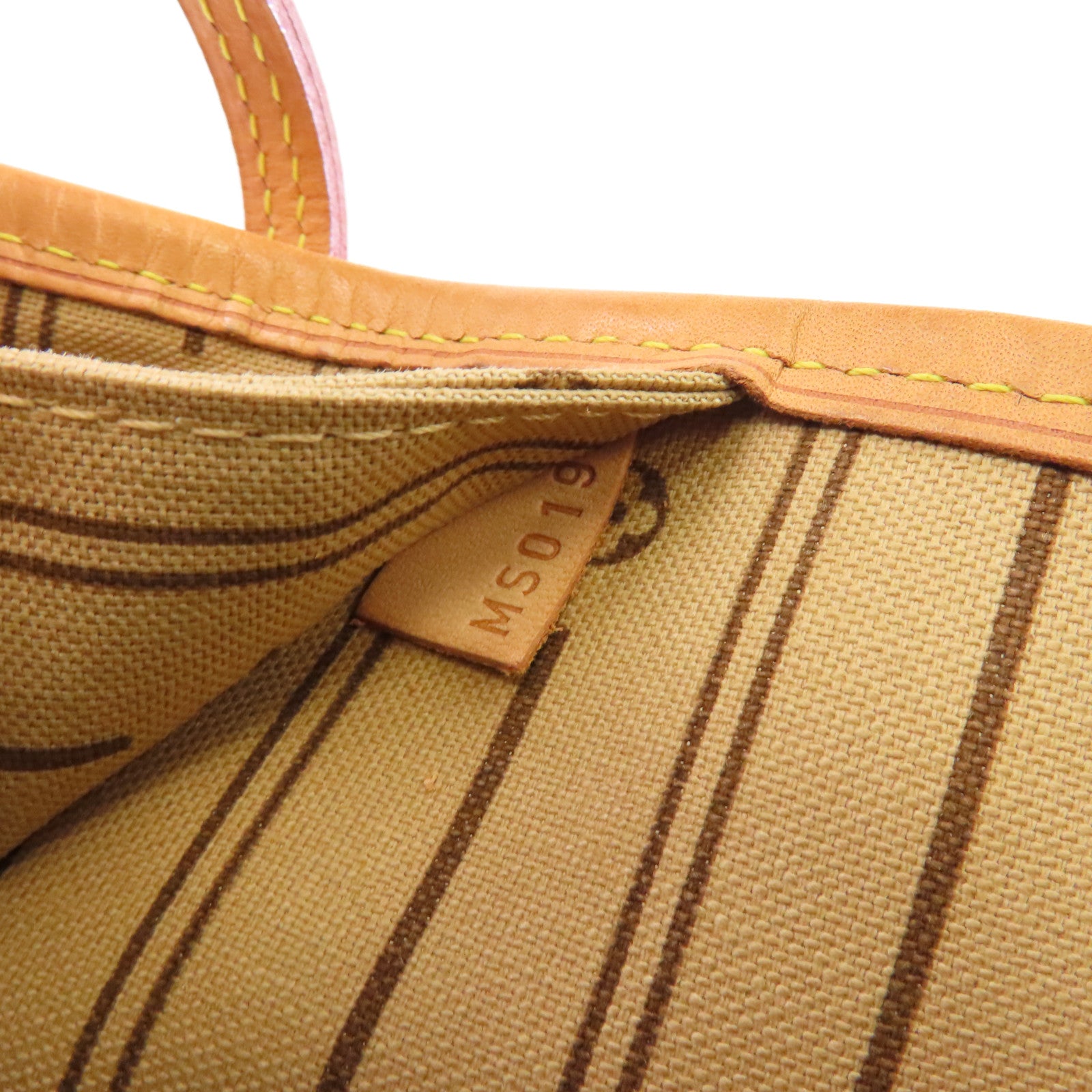 LOUIS VUITTON Monogram Neverfull MM金扣手挽袋啡色