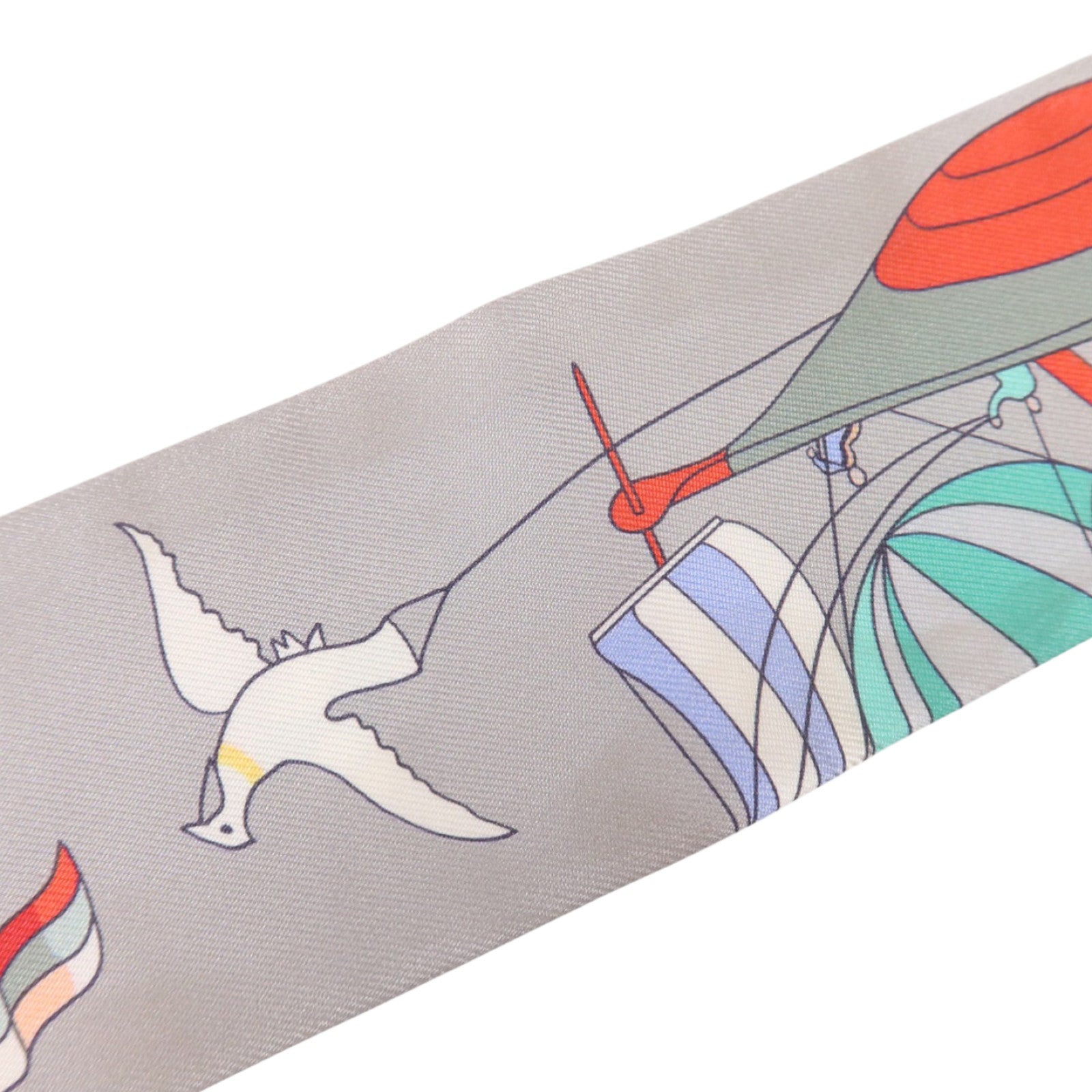HERMES 絲質Twilly絲巾