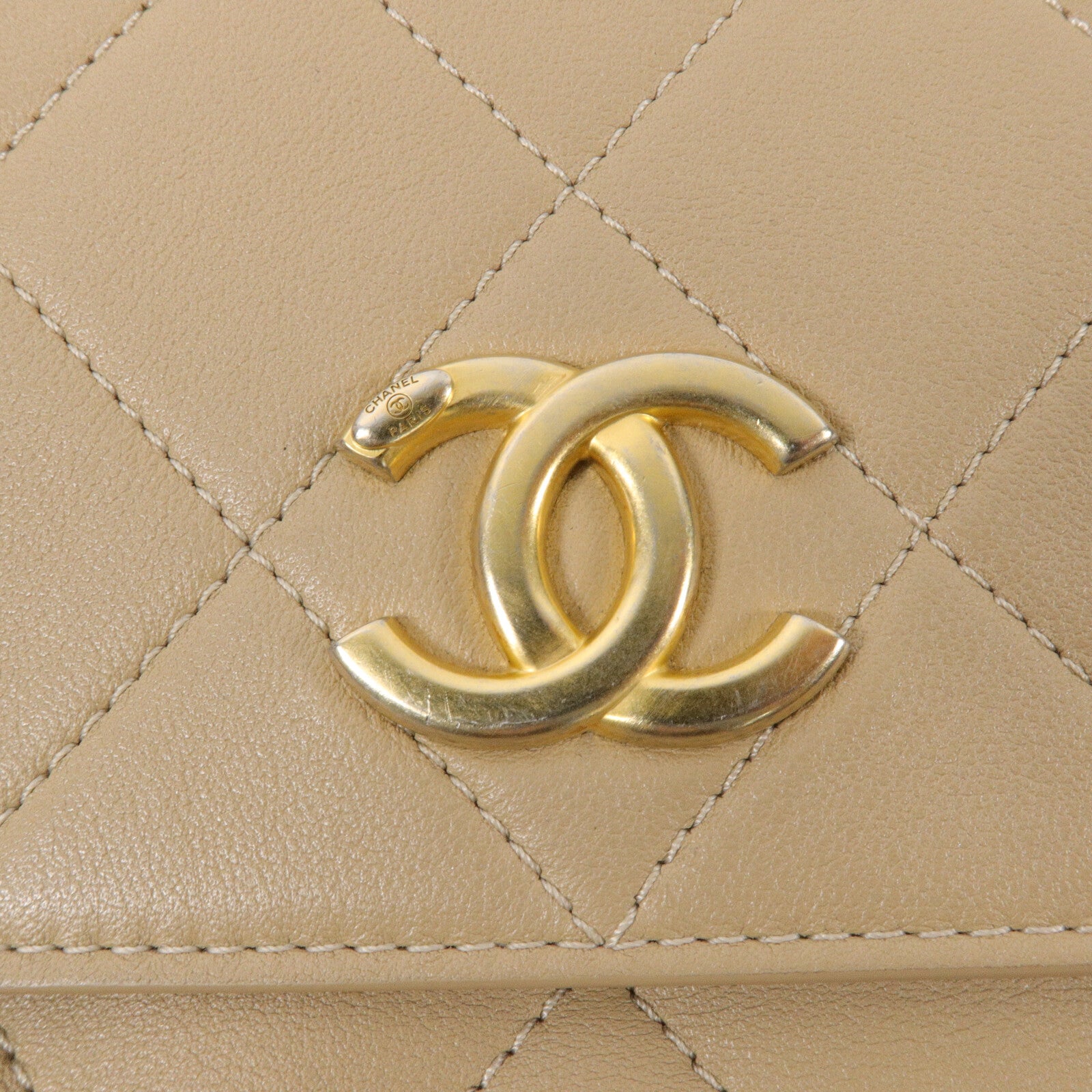 CHANEL 牛皮皮革Chain Shoulder Bag鏈帶肩背袋