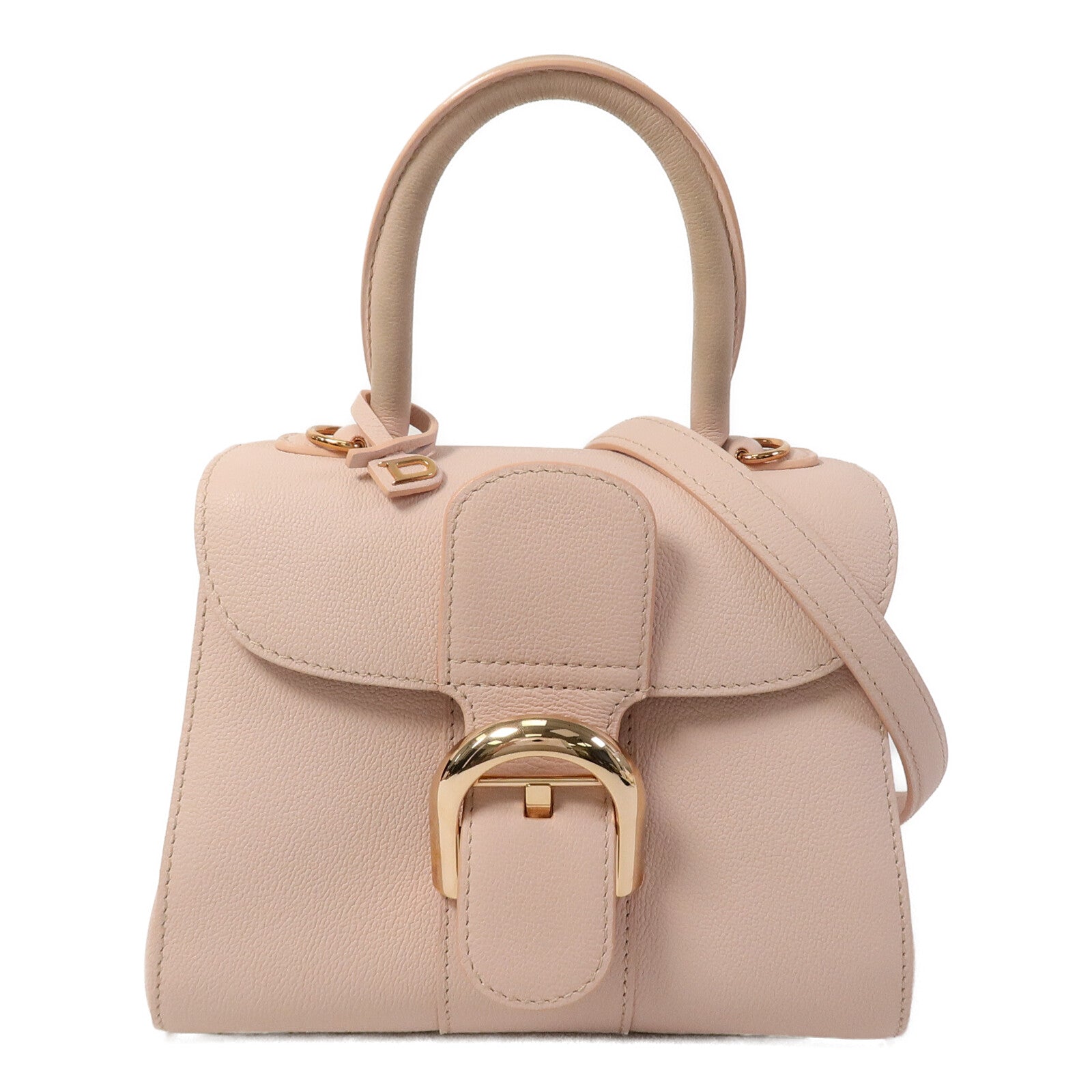 Delvaux 牛皮皮革Brillant Mini手挽肩背兩用袋