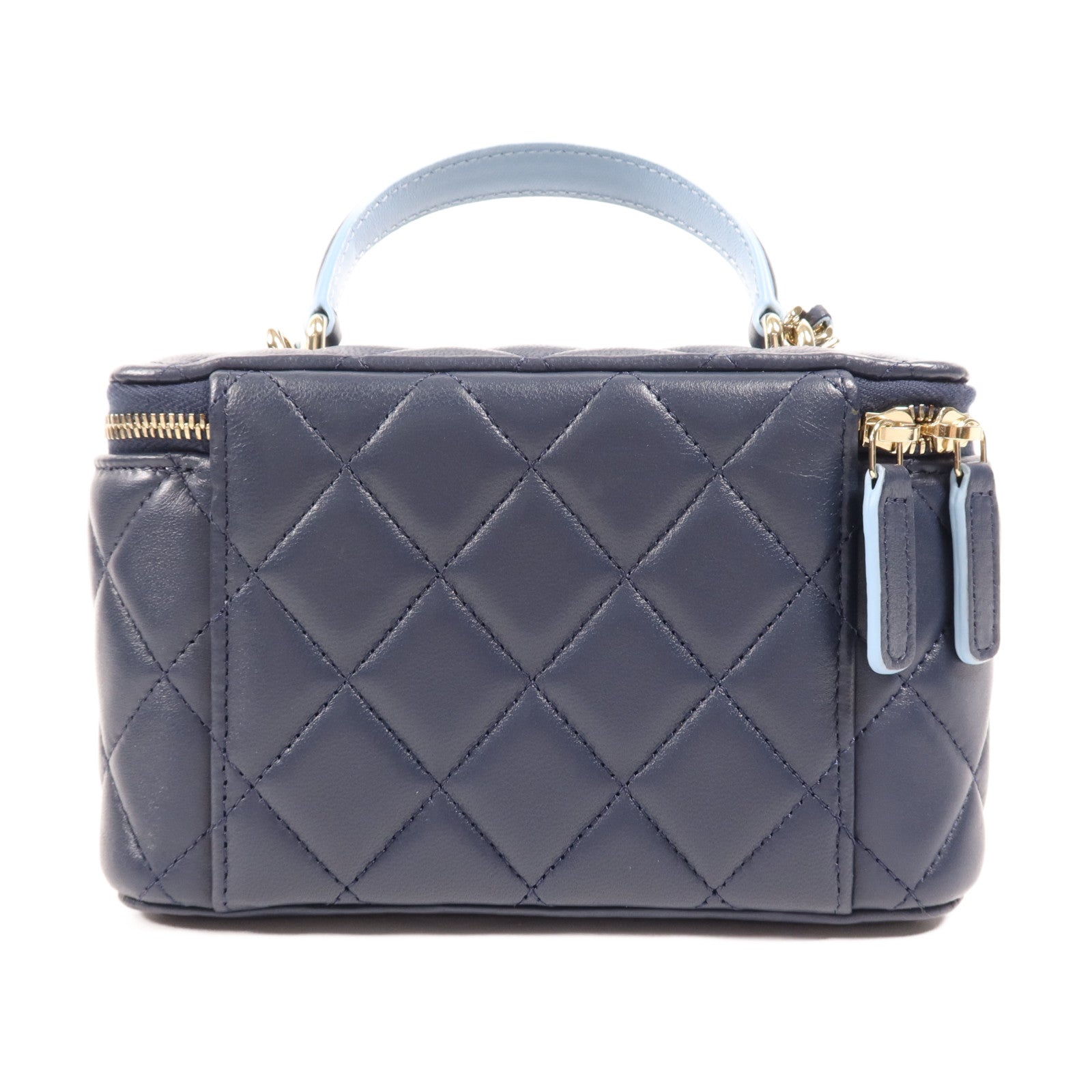 CHANEL 羊皮皮革Vanity Case金扣肩背袋