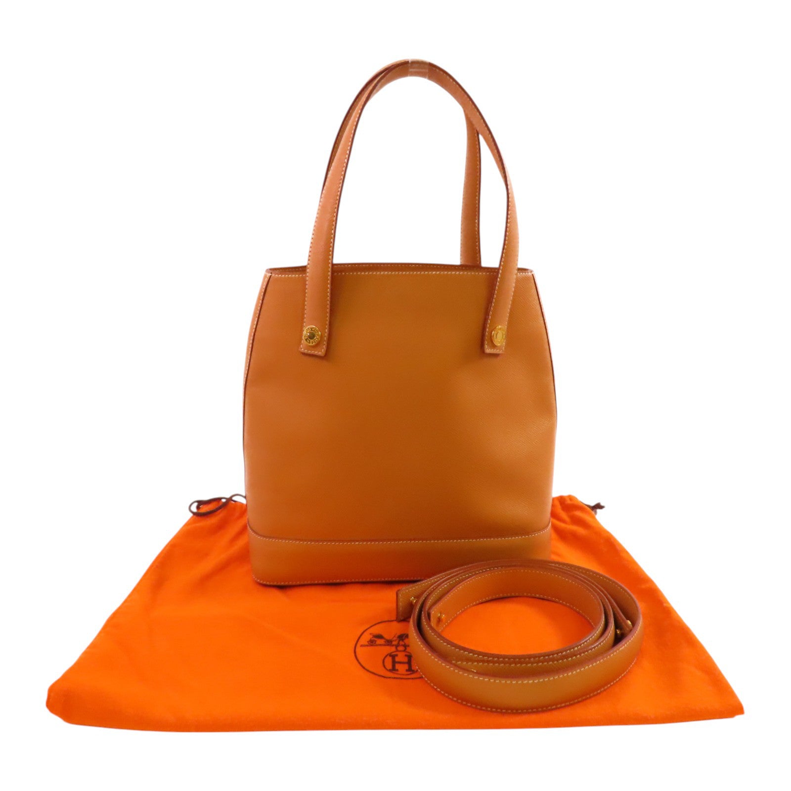 HERMES Epsom皮革Sorbonne Shoulder Bag金扣肩背袋