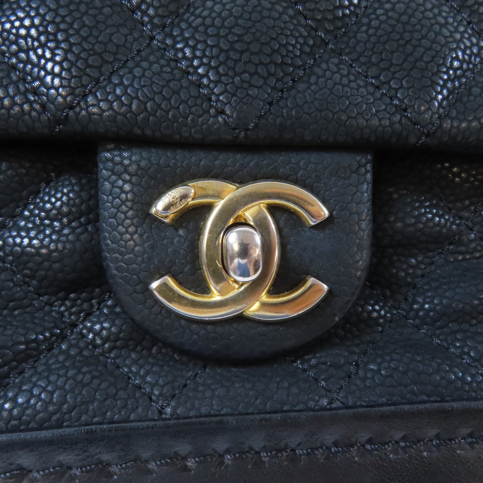 CHANEL 【激減優惠】牛皮皮革Chain Shoulder Bag金扣鏈帶手挽肩背兩用袋