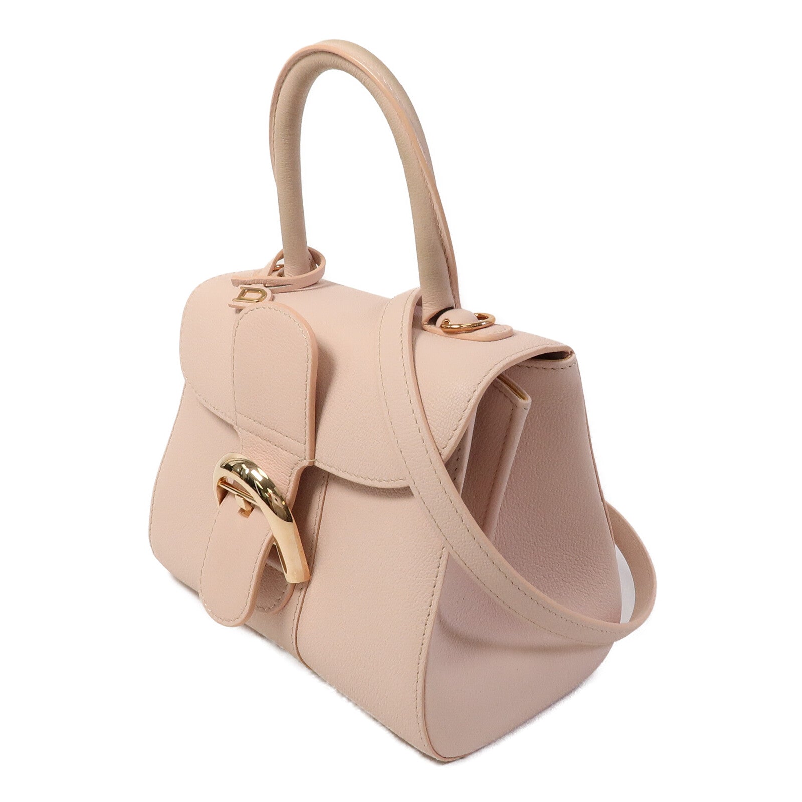 Delvaux 牛皮皮革Brillant Mini手挽肩背兩用袋