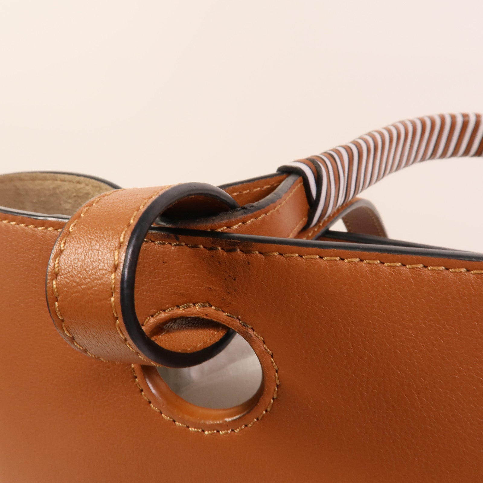 LOEWE 牛皮皮革Anagram Tote Small手挽肩背兩用袋