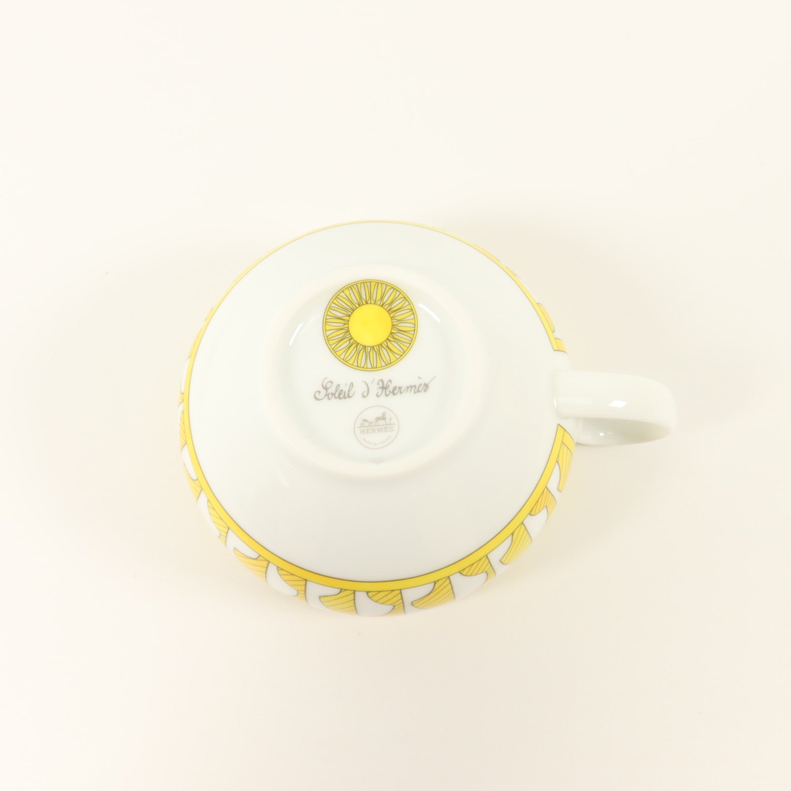 HERMES 瓷器Soleil D Hermes Teacup And Saucer茶杯和茶碟