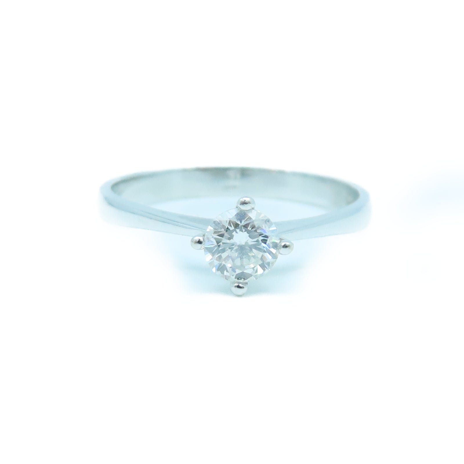 JEWELRY 【激減優惠】18K白金Ring 0.46ct鑽石戒指US#8.5