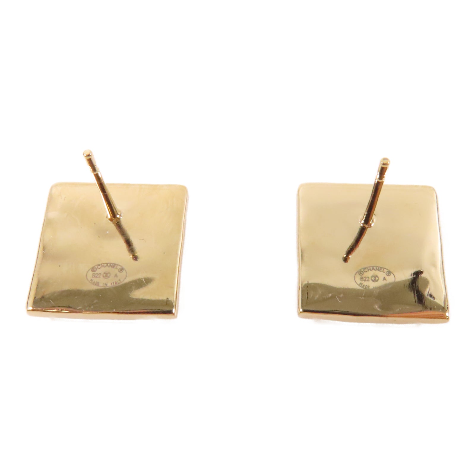 CHANEL 金屬Earrings耳環黑色/白色