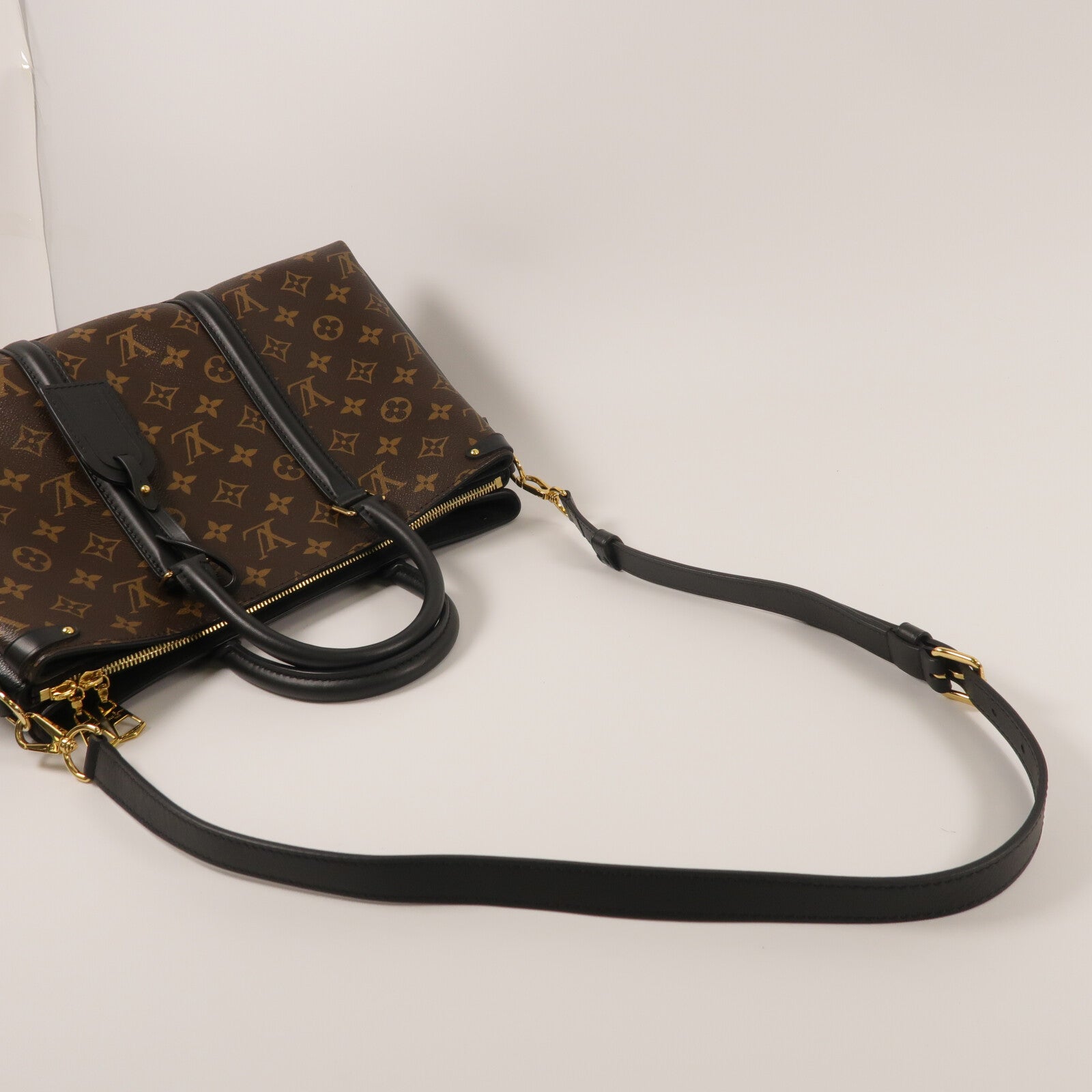 LOUIS VUITTON Monogram Soufflot MM手挽肩背兩用袋
