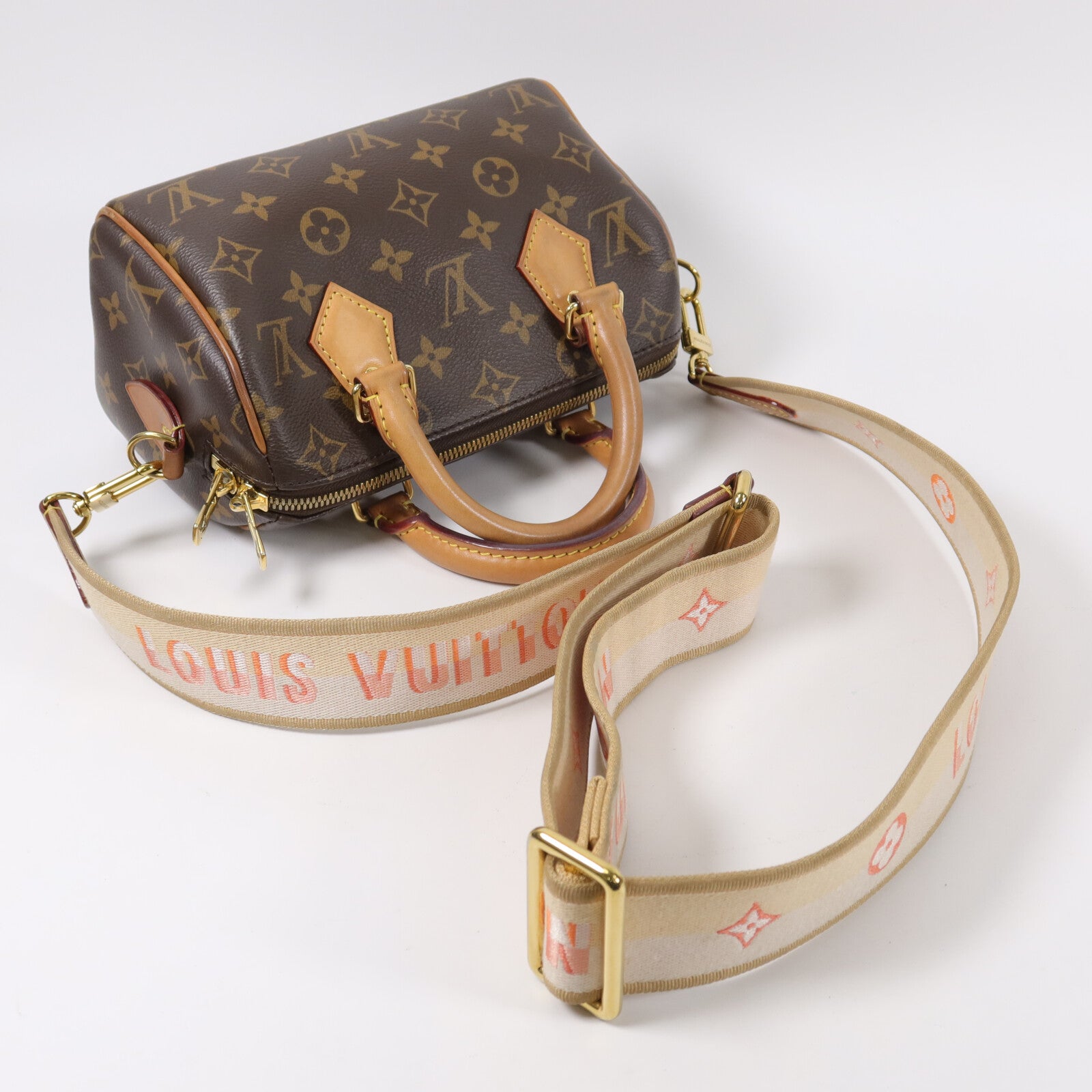 LOUIS VUITTON Monogram Speedy Bandouliere 20手挽肩背兩用袋