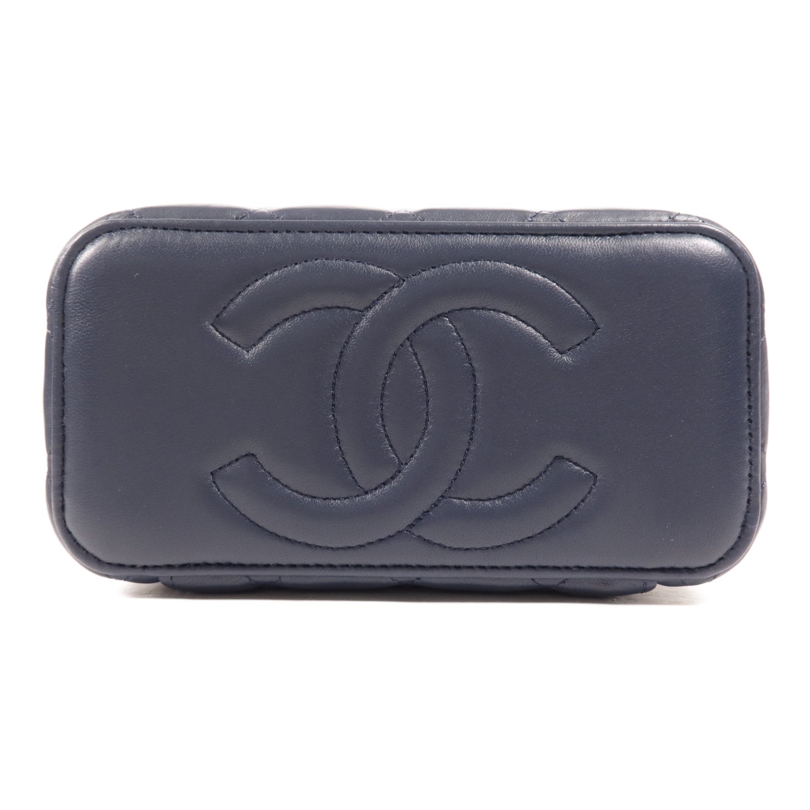 CHANEL 羊皮皮革Vanity Case金扣肩背袋