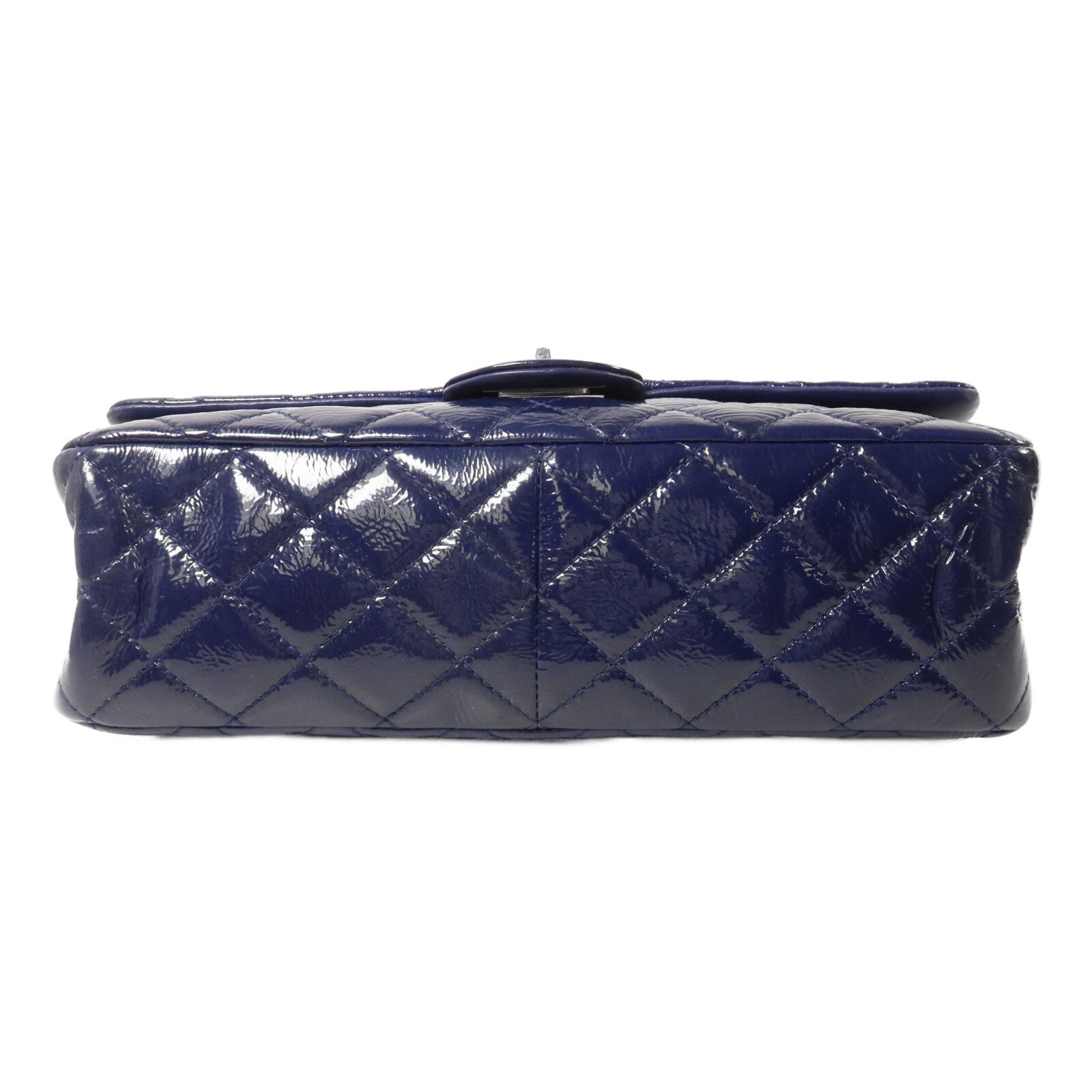 CHANEL 漆皮皮革Classic 2.55 Large鏈帶肩背袋
