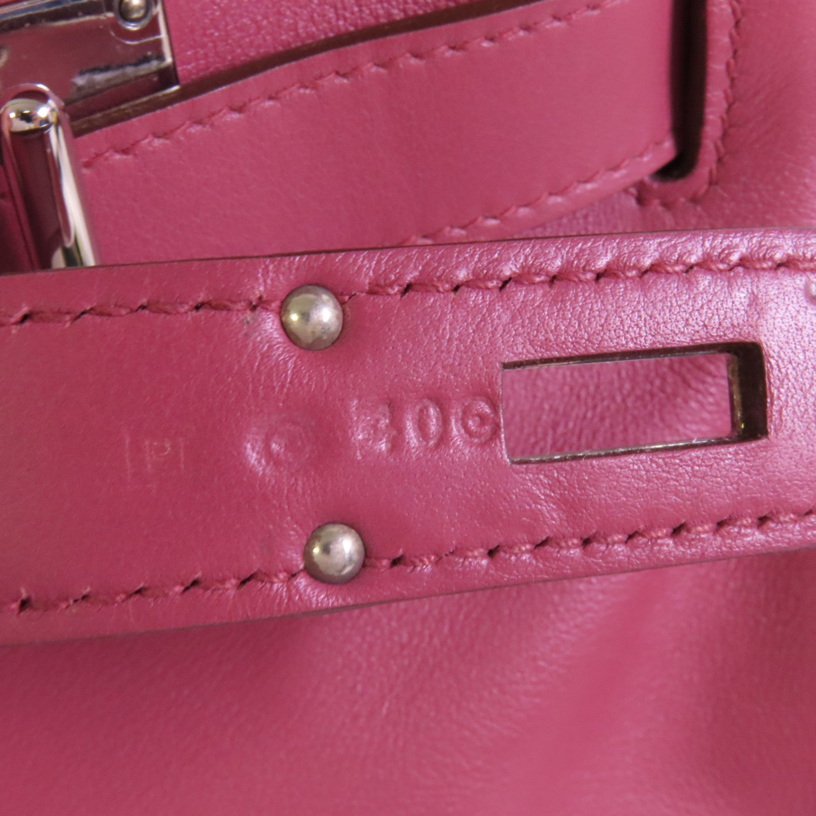 HERMES Swift皮革Kelly Relax 50銀扣肩背袋