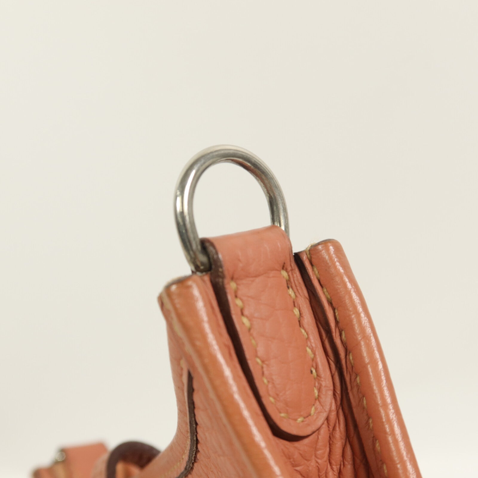 HERMES Clemence皮革Evelyne TPM肩背袋Rose Tea