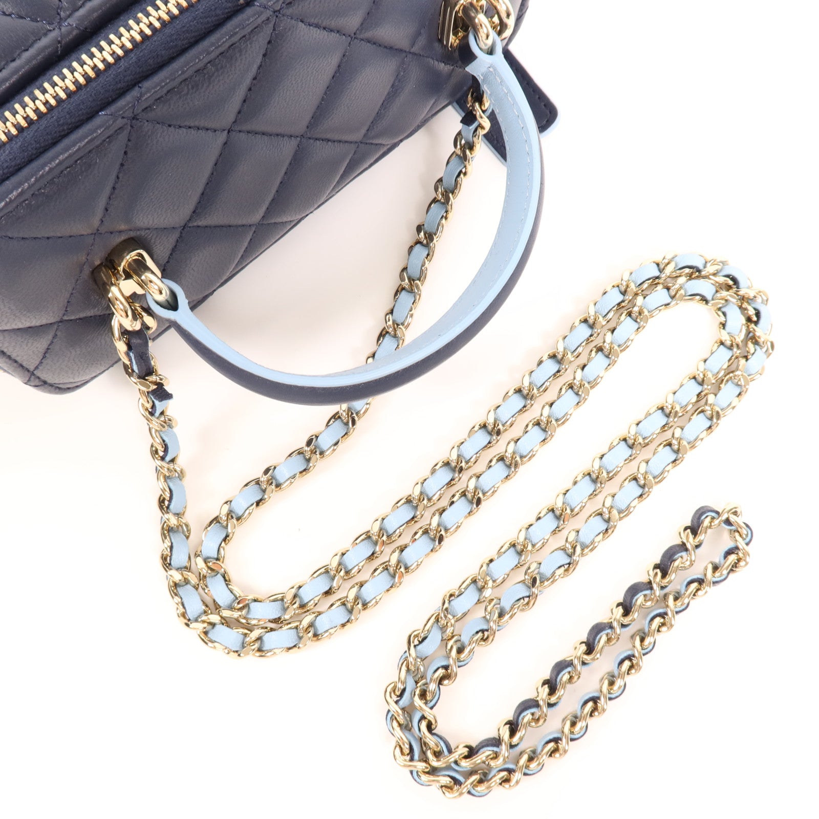 CHANEL 羊皮皮革Vanity Case金扣肩背袋