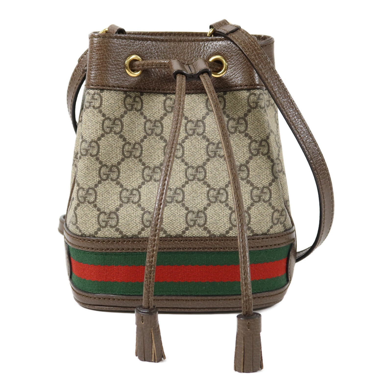 GUCCI 塗層帆布Ophidia GG Mini Bucket肩背袋