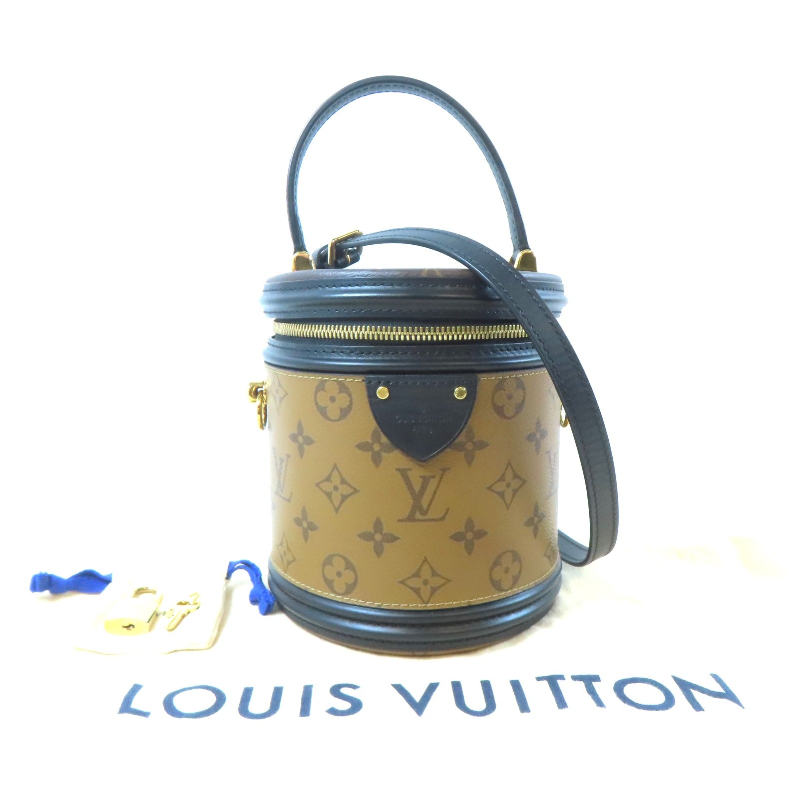 LOUIS VUITTON 【激減優惠】Monogram Cannes金扣手挽肩背兩用袋啡色