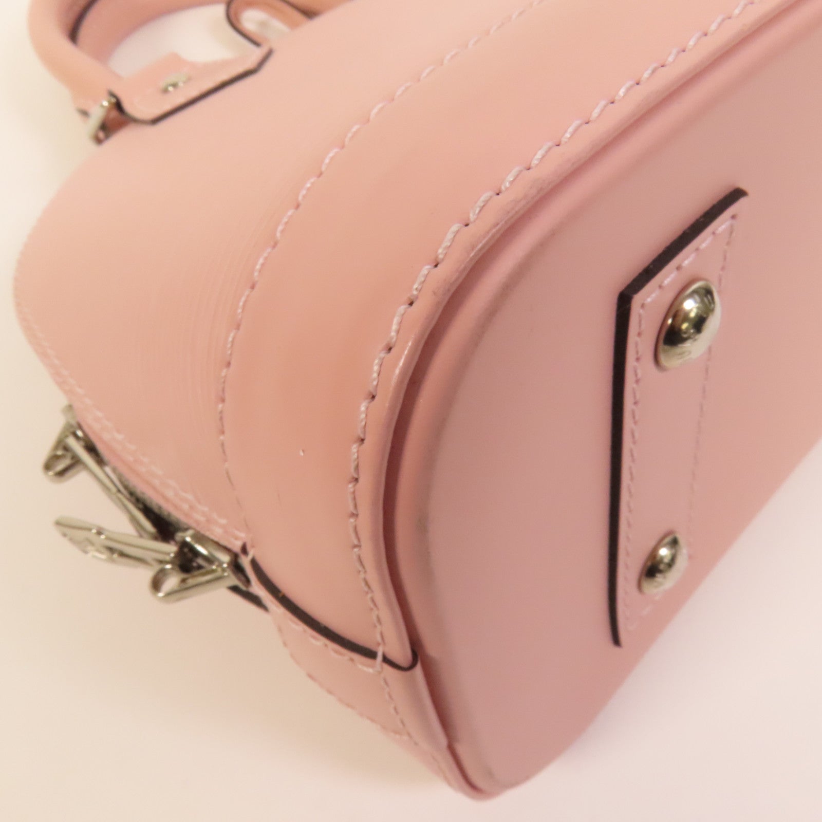 LOUIS VUITTON Epi Alma BB銀扣手挽肩背兩用袋