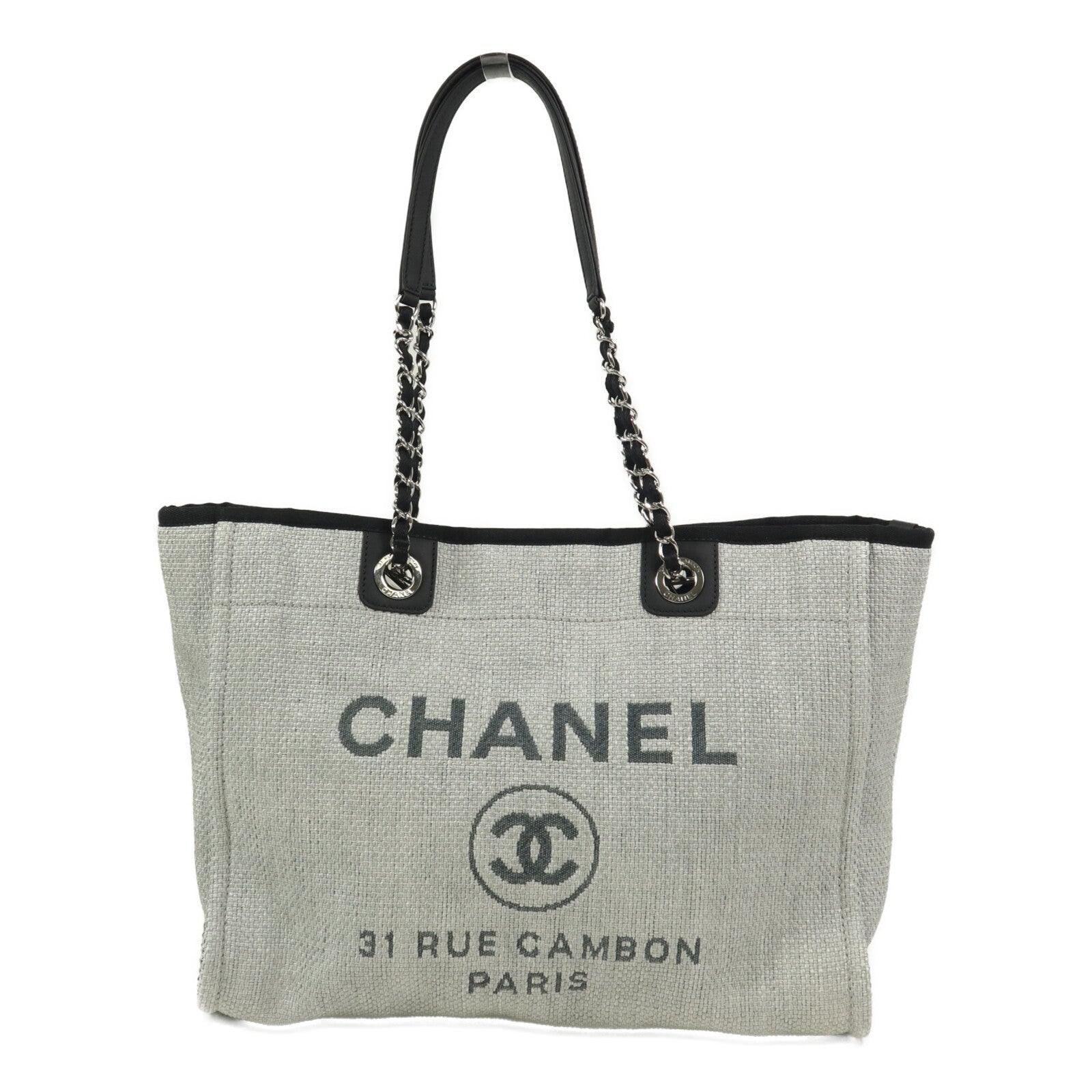 CHANEL Raffia Deauville Medium Tote手挽袋