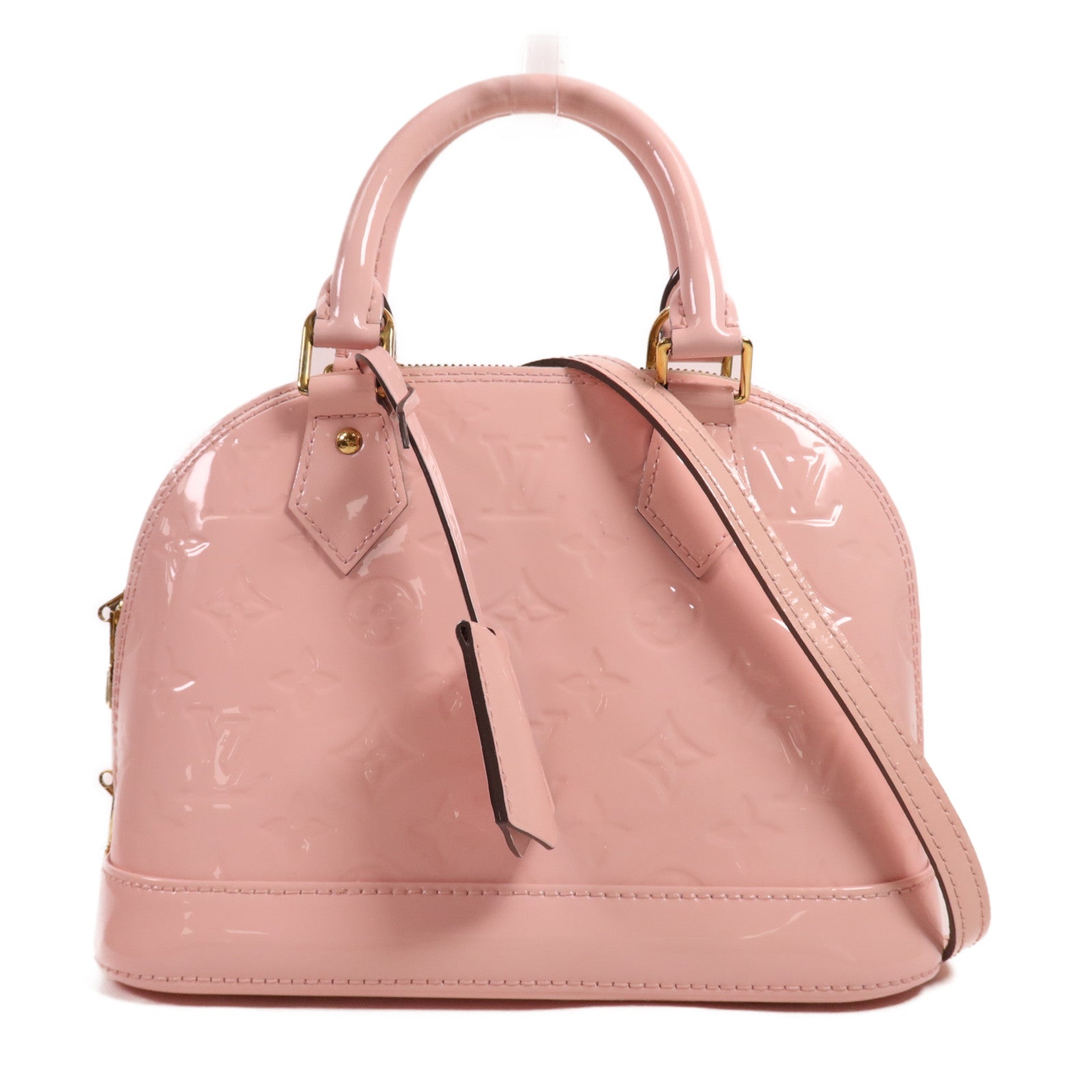 LOUIS VUITTON Vernis Alma BB金扣手挽肩背兩用袋