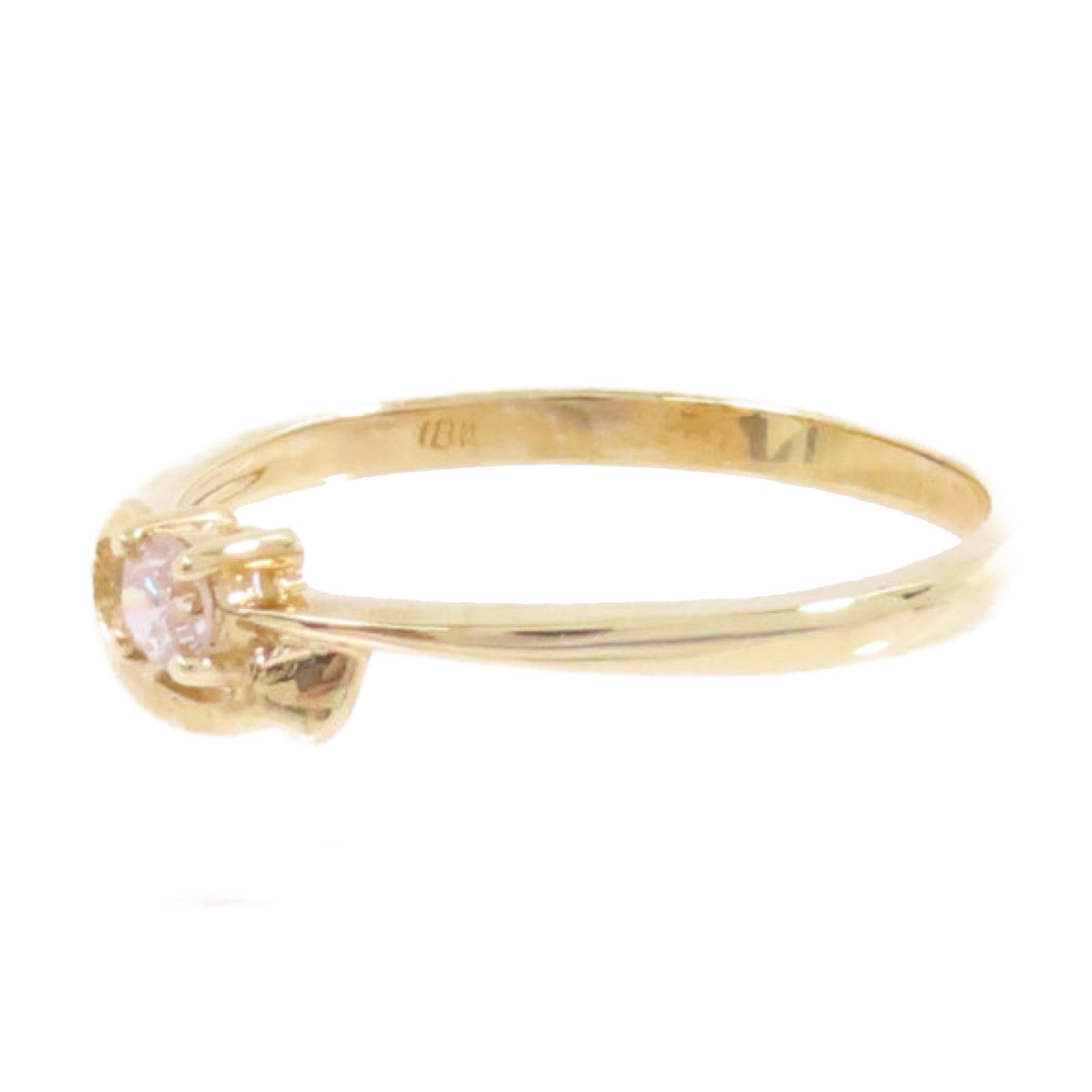 JEWELRY 【激減優惠】18K黃金/鑽石Diamond Ring戒指US#6.5