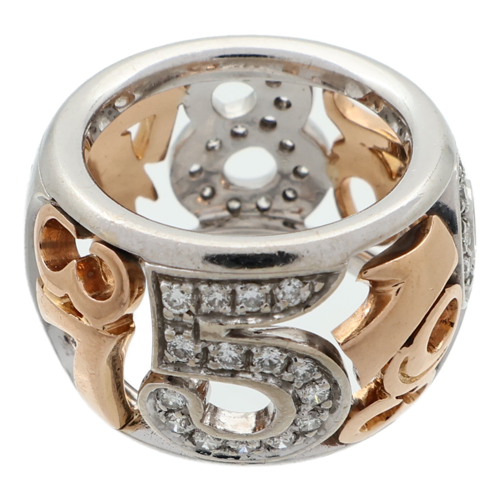 JEWELRY 18K白金/玫瑰金Diamond Ring鑽石戒指US#5