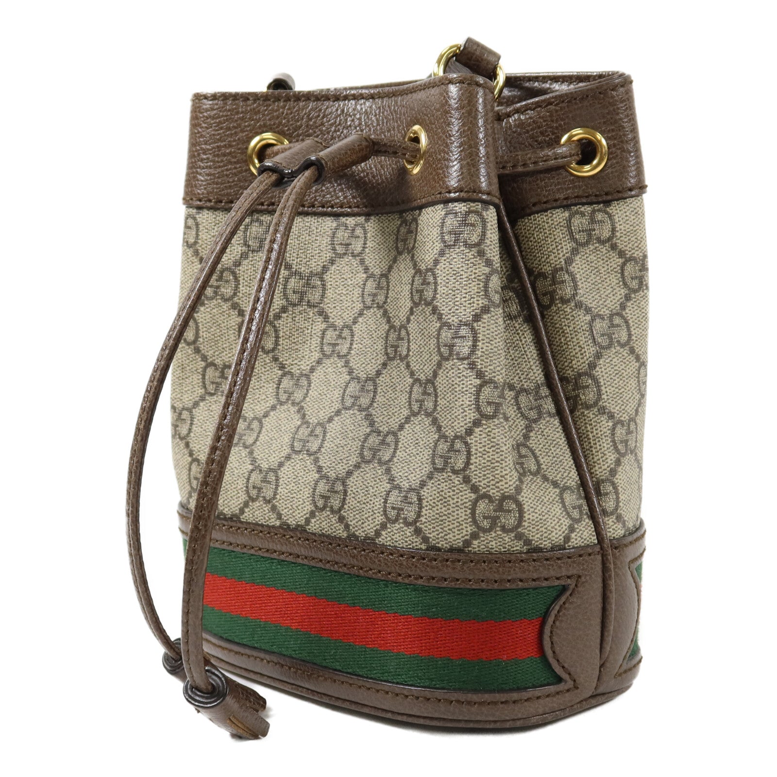 GUCCI 塗層帆布Ophidia GG Mini Bucket肩背袋
