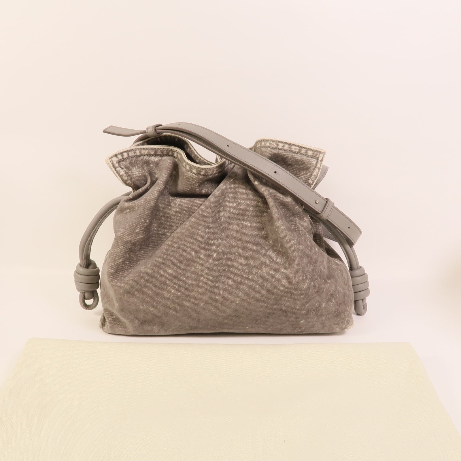 LOEWE 牛仔布Flamenco Medium肩背袋