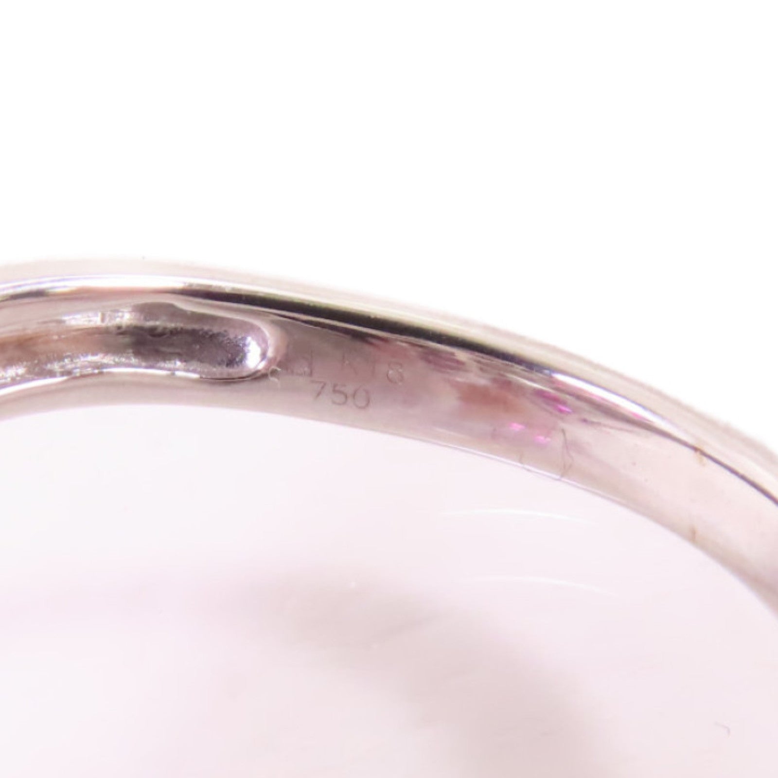 JEWELRY 18K白金/3.6ct紅寶石/0.1ct鑽石Ruby/Diamond Ring戒指US#6.5