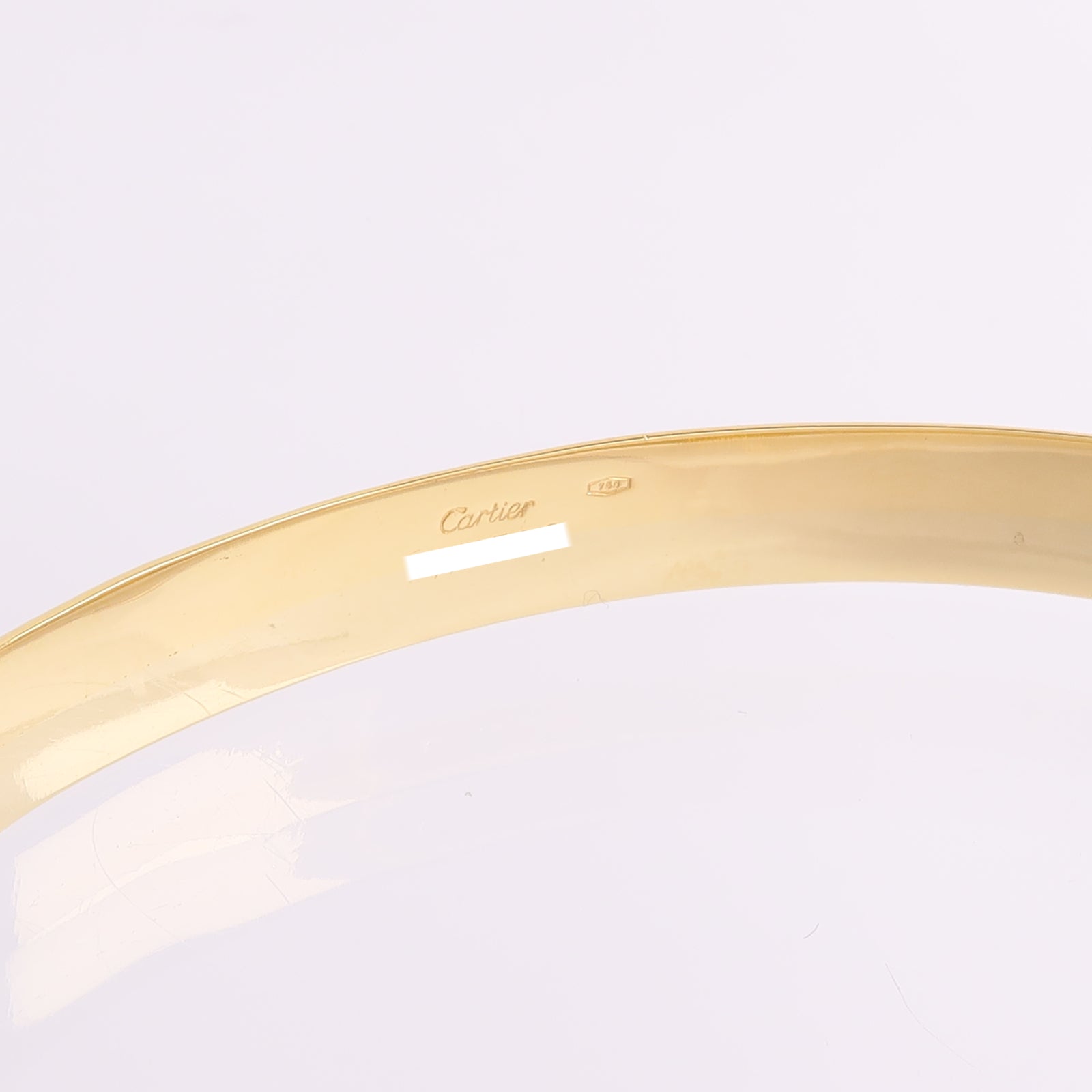 CARTIER 18K黃金/白金Vintabe Doube C Diamond Bracelet鑽石手鐲