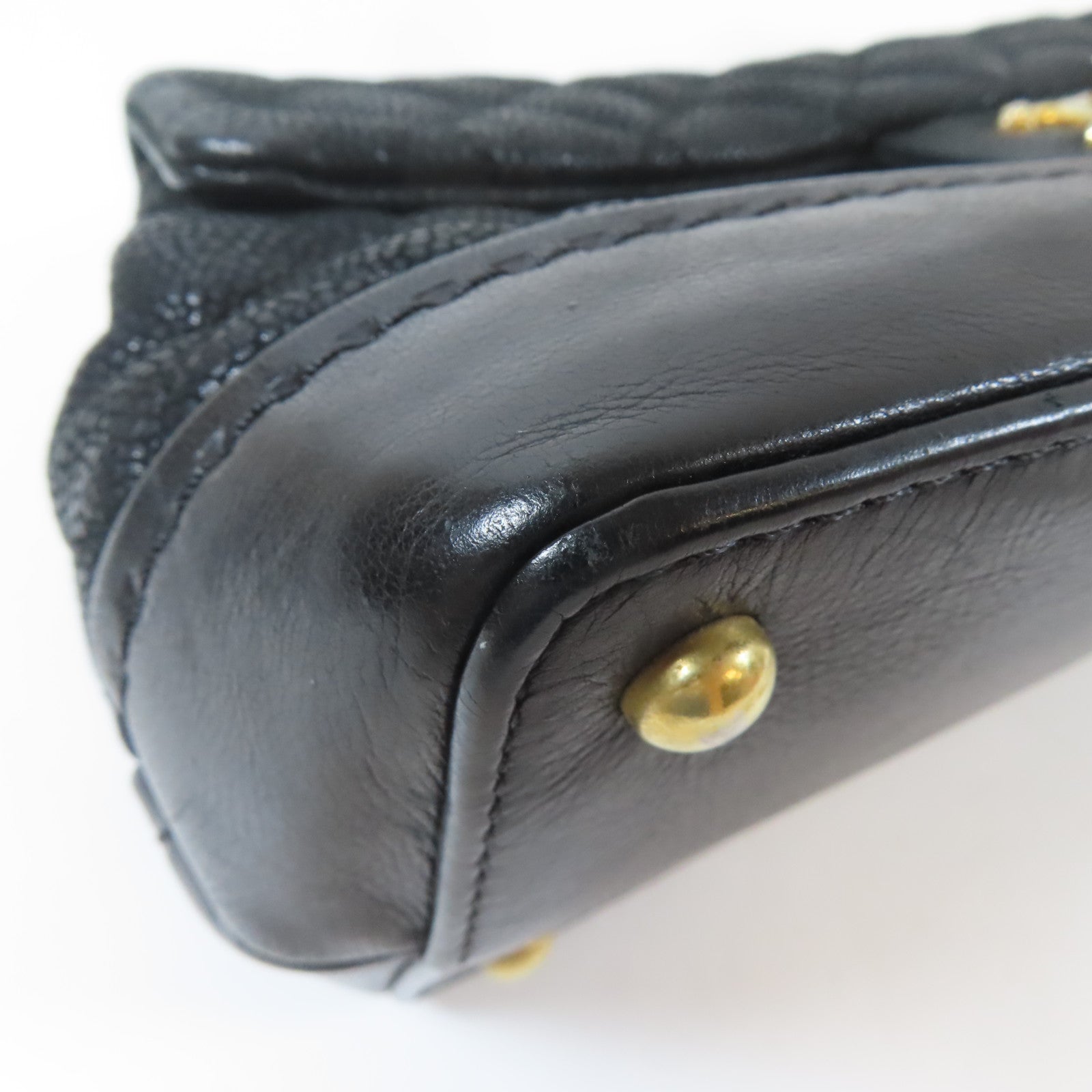 CHANEL 【激減優惠】牛皮皮革Chain Shoulder Bag金扣鏈帶手挽肩背兩用袋