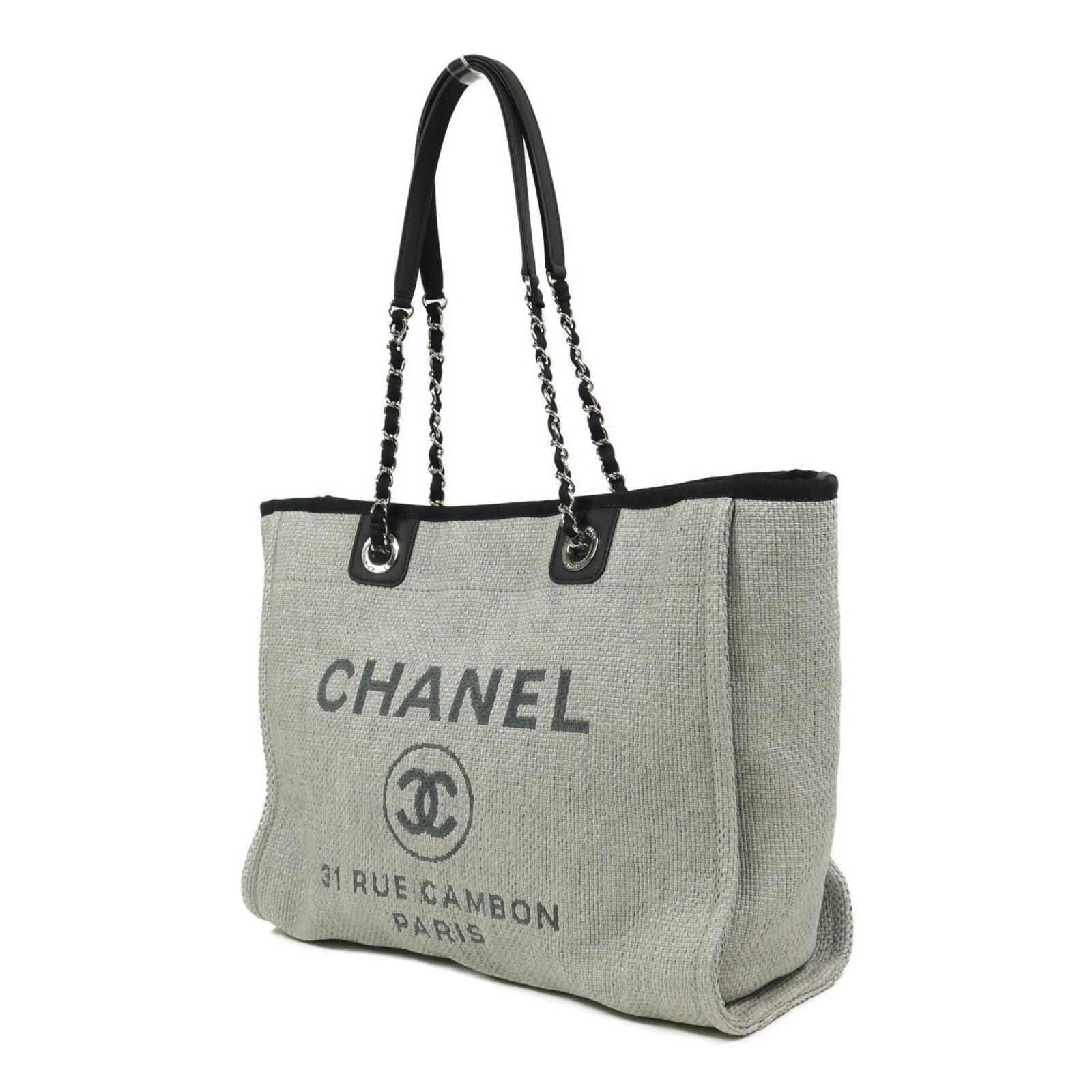 CHANEL Raffia Deauville Medium Tote手挽袋