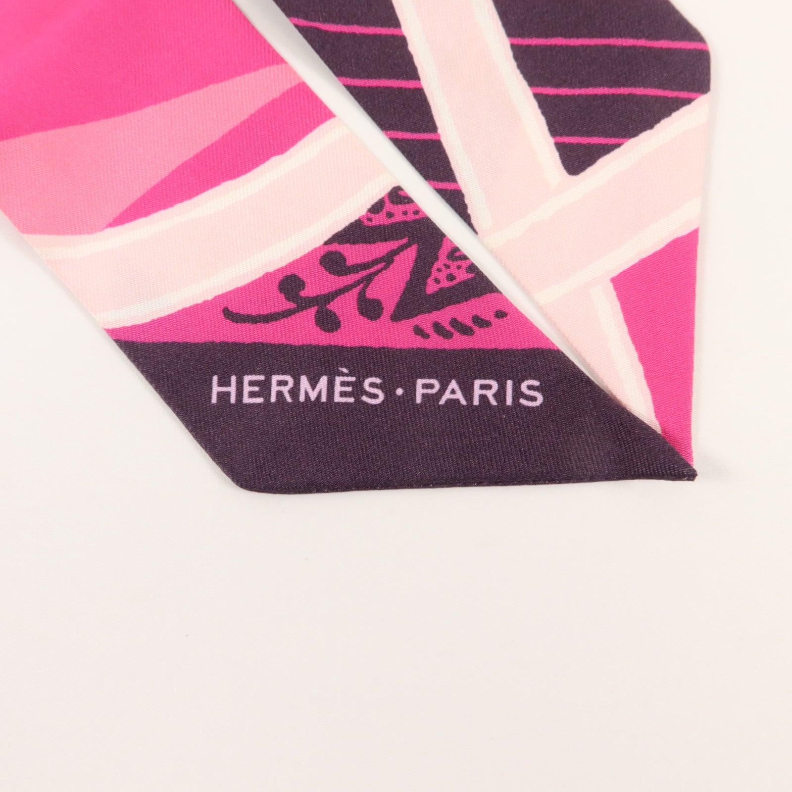 HERMES 絲質Twilly絲巾